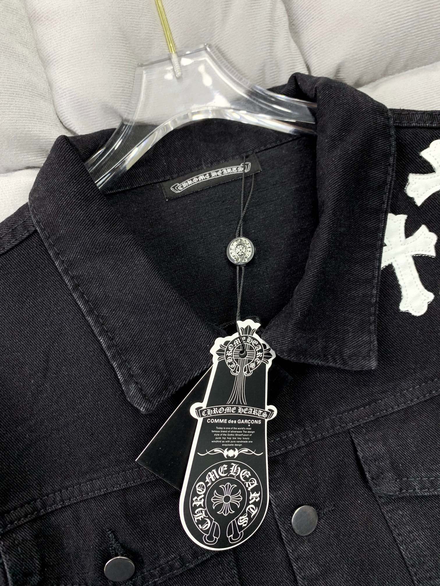 【Chrome Hearts】クロムハーツ 新しい刺繍デニムジャケット パーカー【即日出荷】