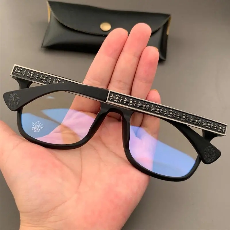 クロムハーツ CHROME HEARTS/ ユニセックス メンズ レディース UVカット アンチブルーライト 紫外線 眼鏡