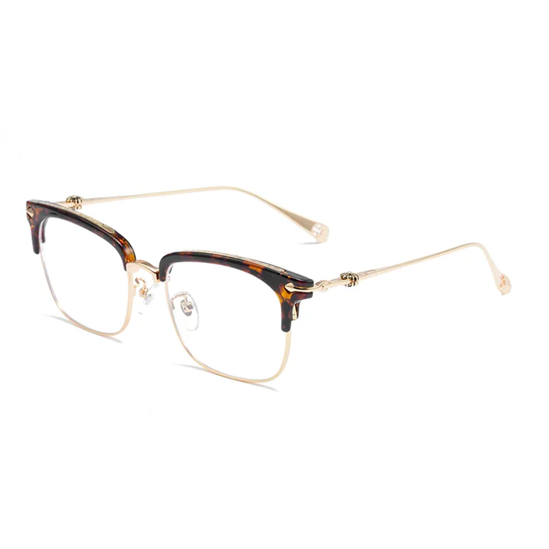 Chrome-hearts/クロエハート メガネ ハーフフレーム レトロ アンチブルーレイ