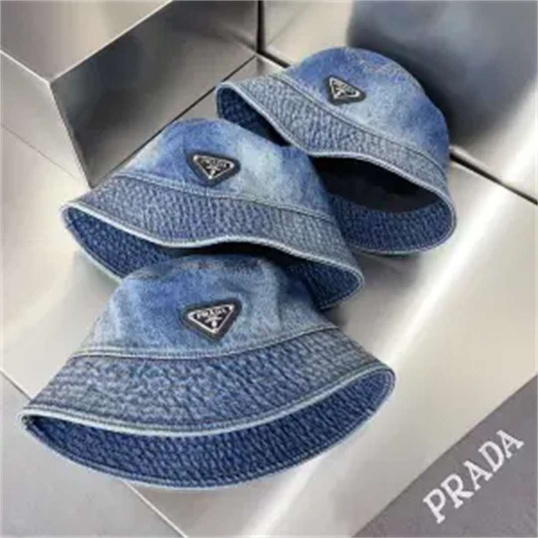 PRADA プラダの新作デニムバケットハット男女兼用