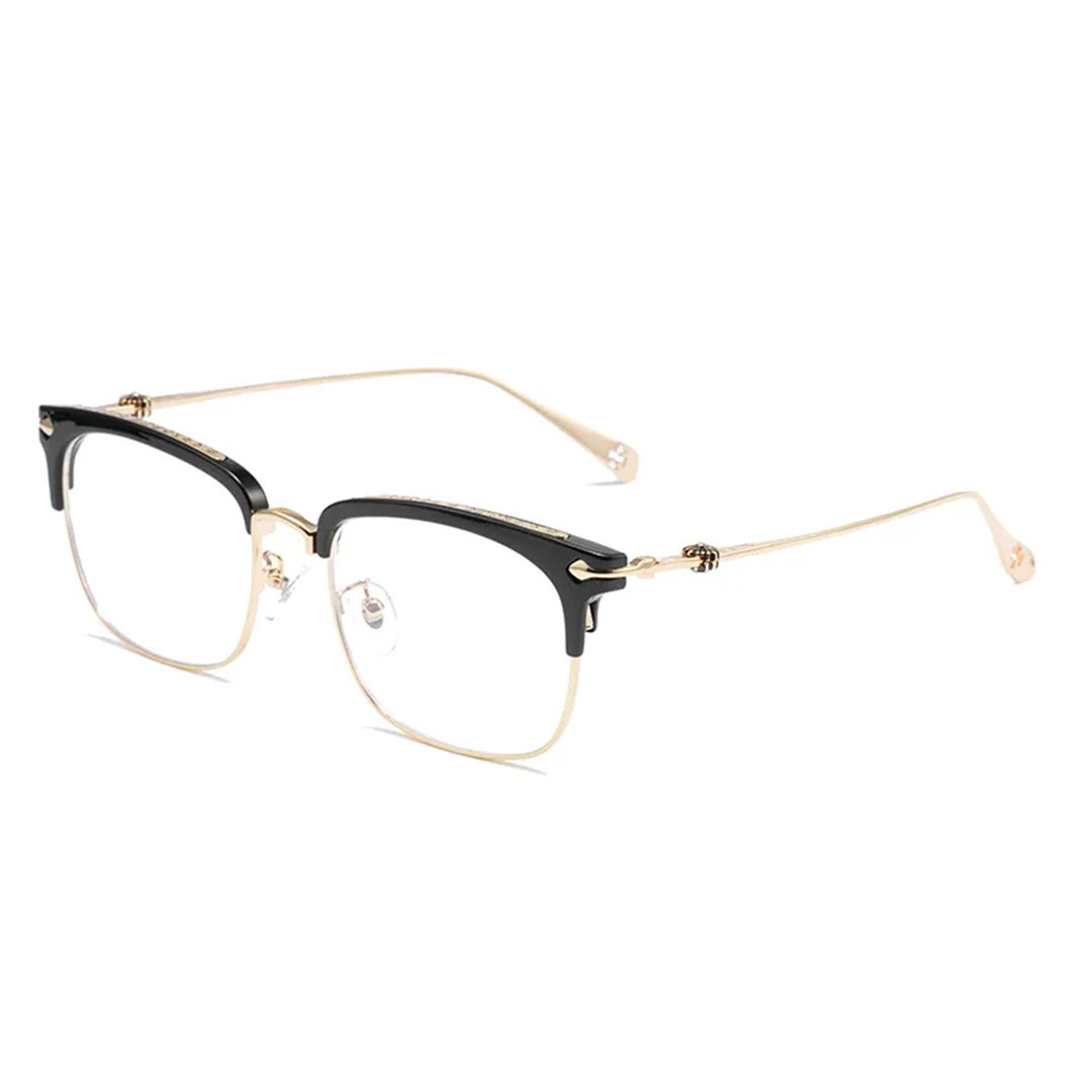 Chrome-hearts/クロエハート メガネ ハーフフレーム レトロ アンチブルーレイ