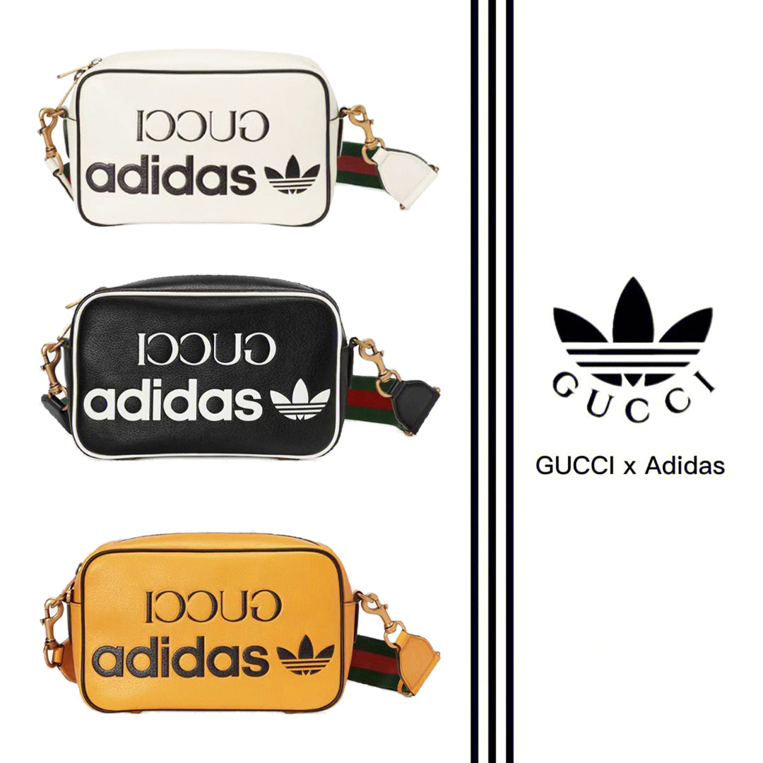 Gucci 22SS x Adidas ジョイントショルダーバッグカメラバッグ（パッケージとダストバッグ付き）