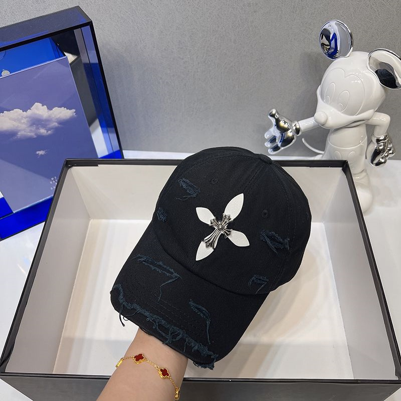 Chrome-hearts/クロキシンクロス野球の帽子壊れたアヒルの舌の帽子夏の日焼け止め帽子