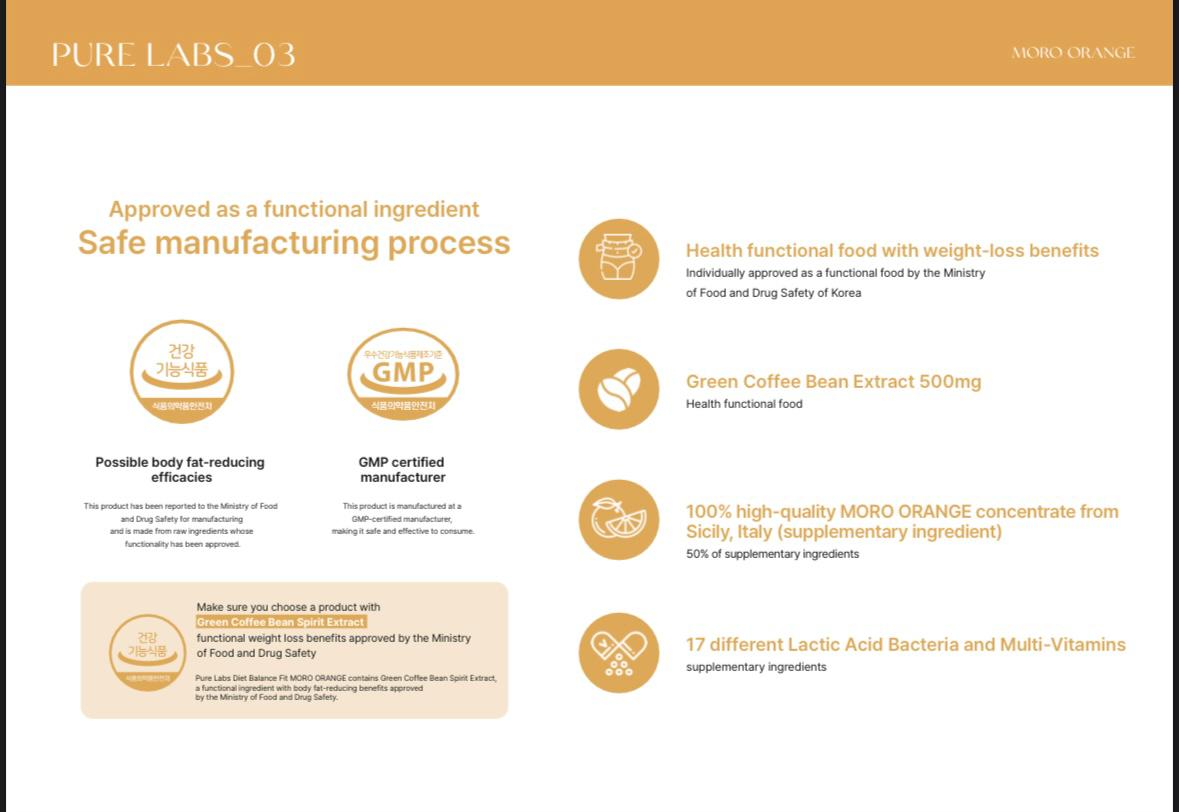Purelabs Moro Orange Diet