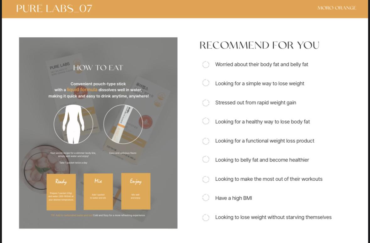 Purelabs Moro Orange Diet