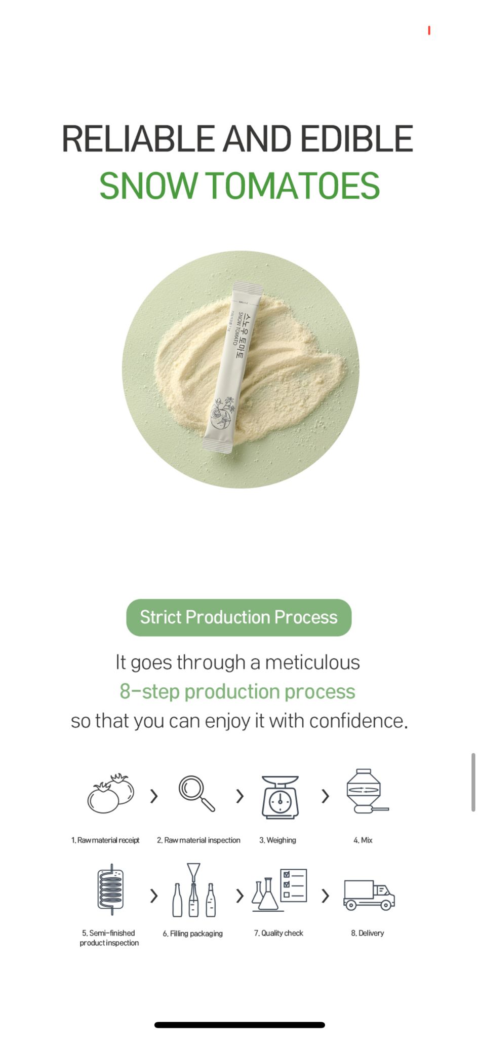 Snow Tomato Powder (Made in Korea)