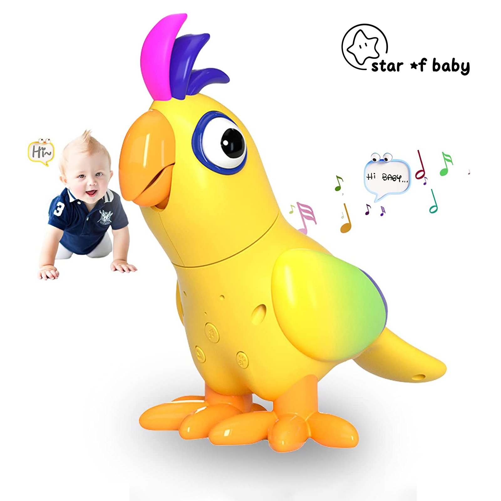 Talking Smart Robot Parrots Toy | Star of Baby