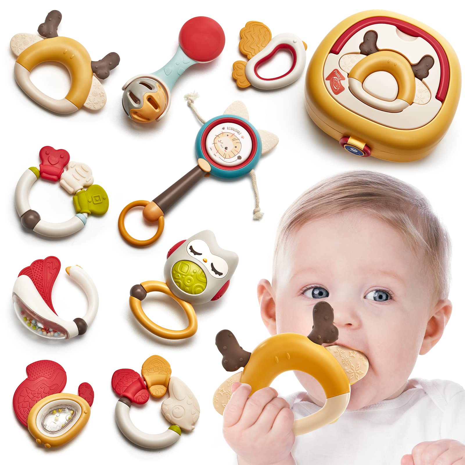 Baby Rattles Toys Set Infant Toys 0-6-12 Months | Star of Baby