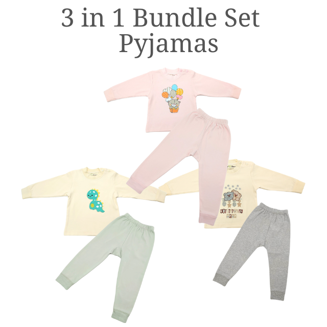Trendyvalley Organic Cotton 3 in 1 bundle SetPyjamas