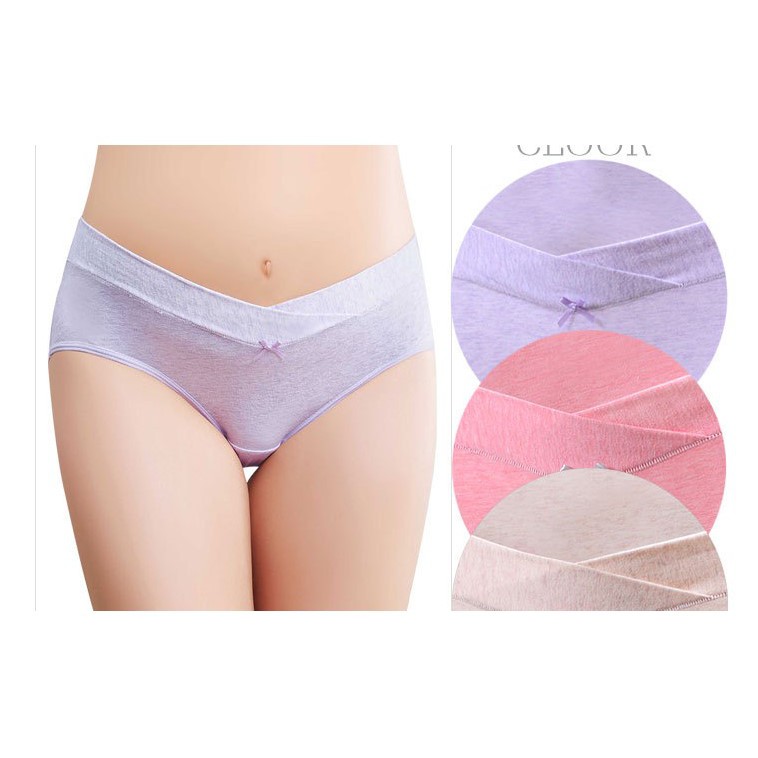 Trendyvalley Organic Pregnancy Low Cut Panty Underwear (3 Pcs)
