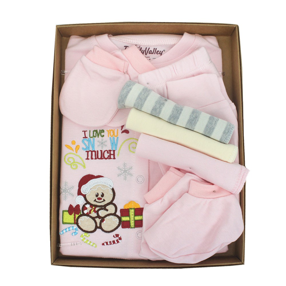 Trendyvalley Organic Cotton Gift Box Newborn Starter Christmas Series