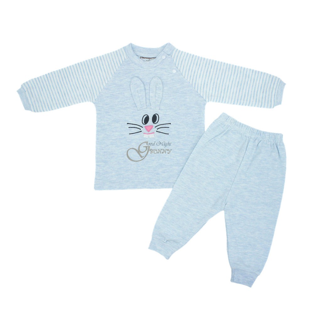 Trendyvalley Organic Cotton Baby Long Sleeve Pyjamas Set Bunny