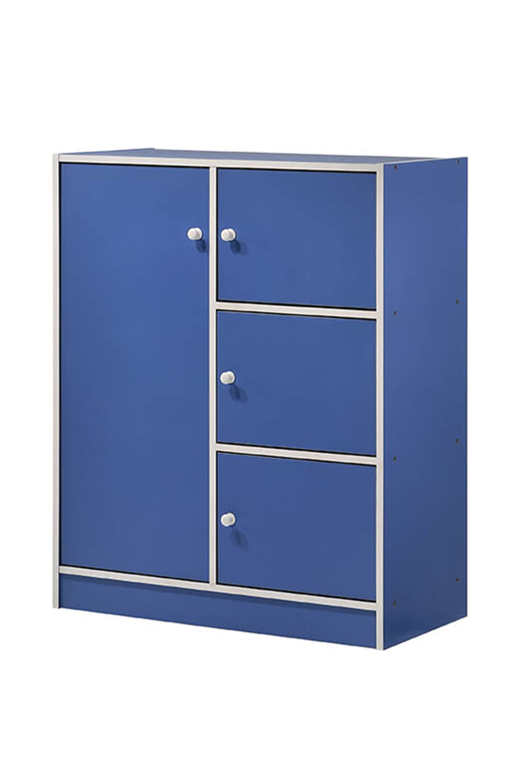 4 Door Blue Children Multipurpose Cabinet