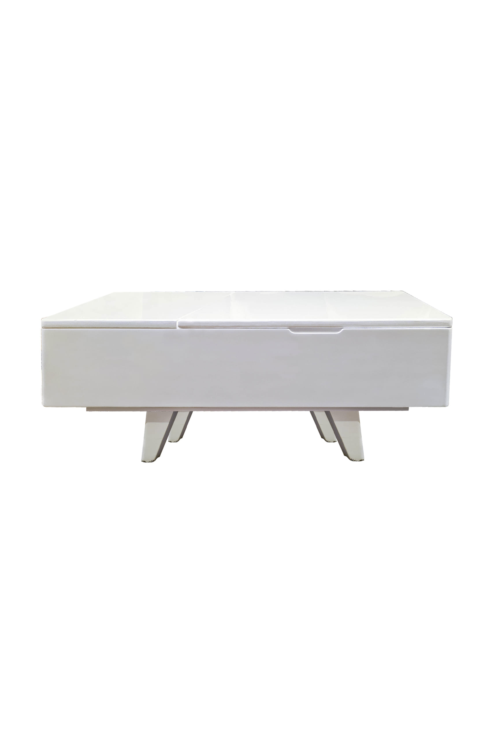 Double High White Coffee Table