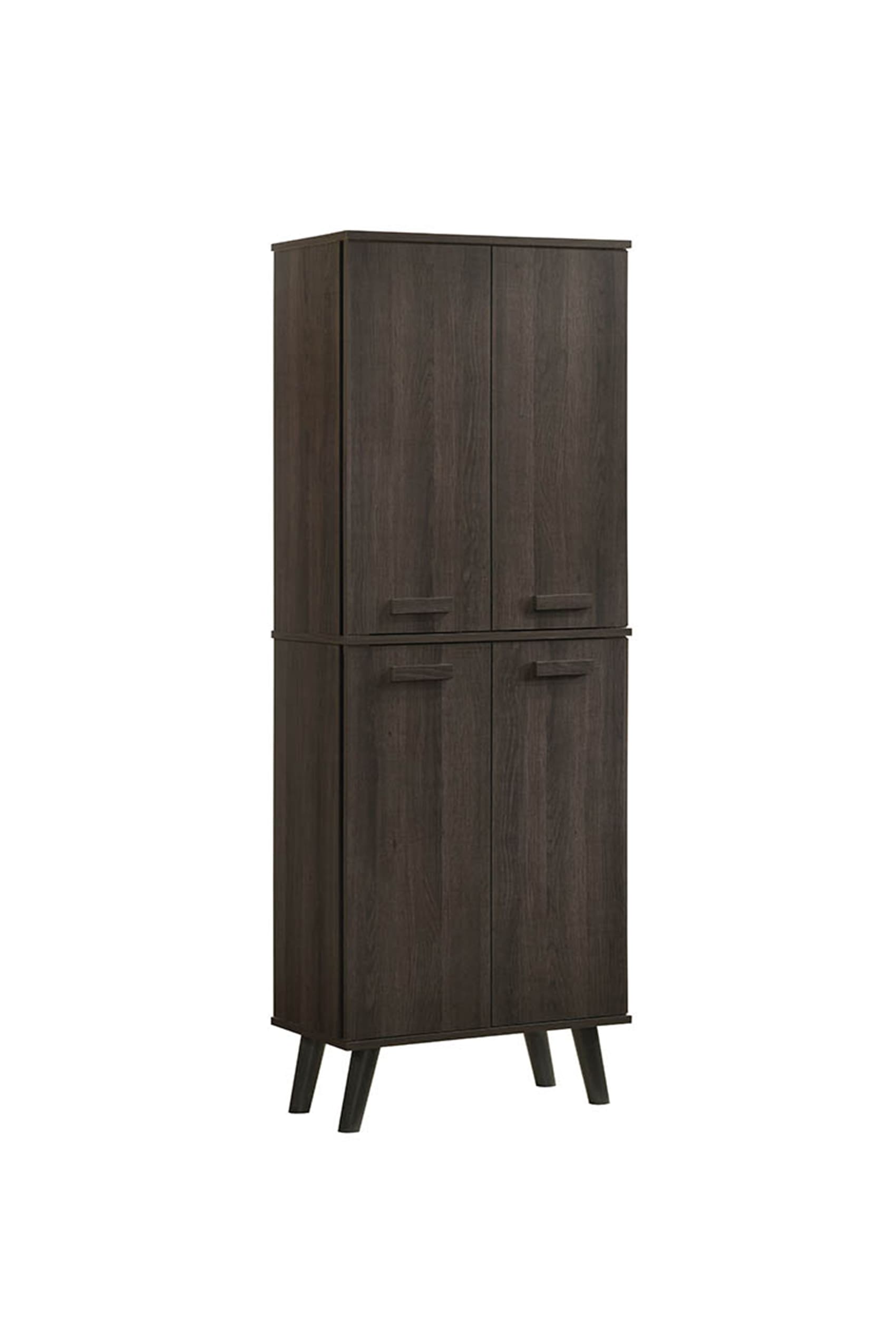 Jacob Walnut Double Deck Shoe Cabinet