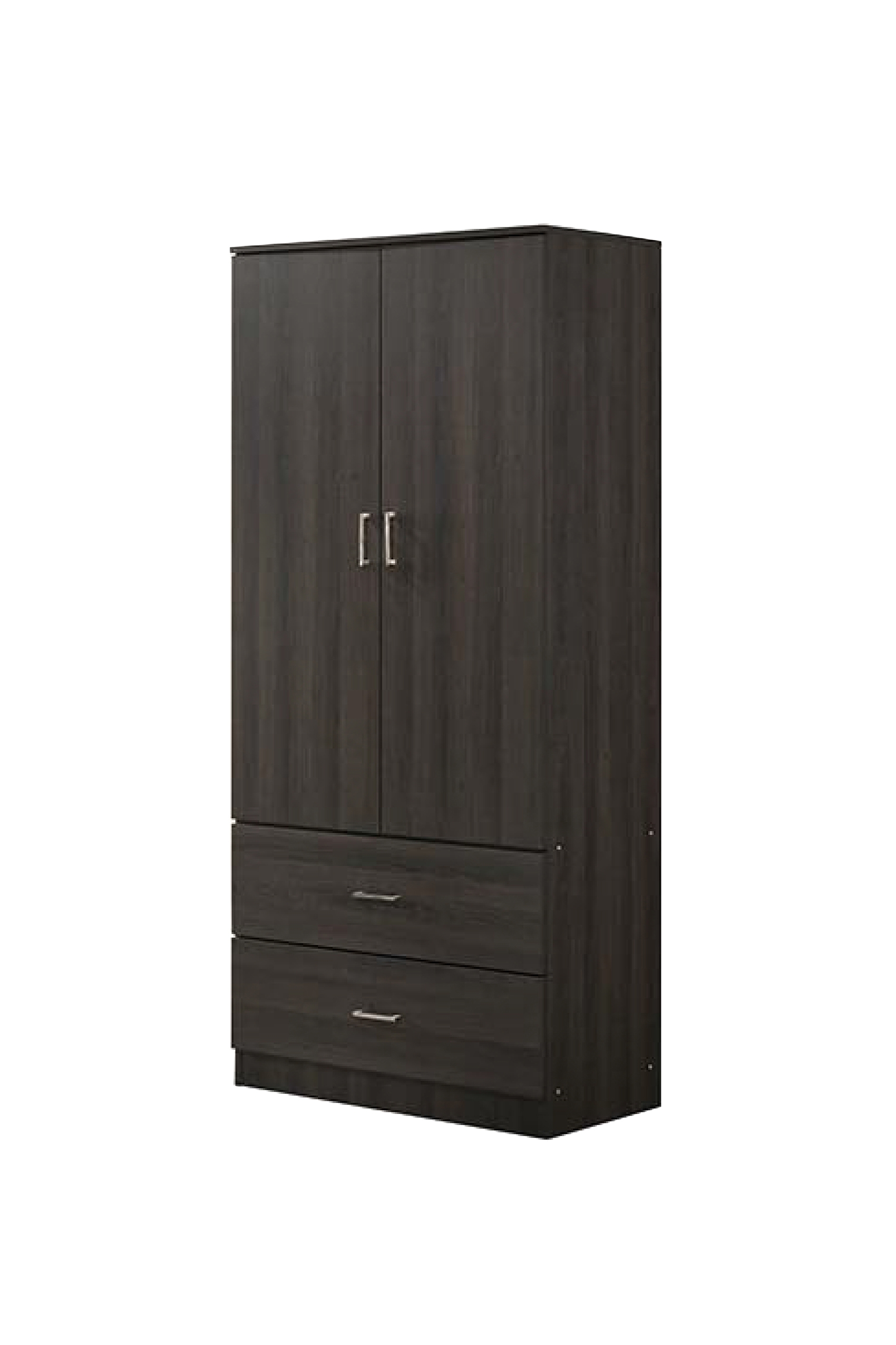 Jacob Walnut 2 Door 2 Drawer Wardrobe
