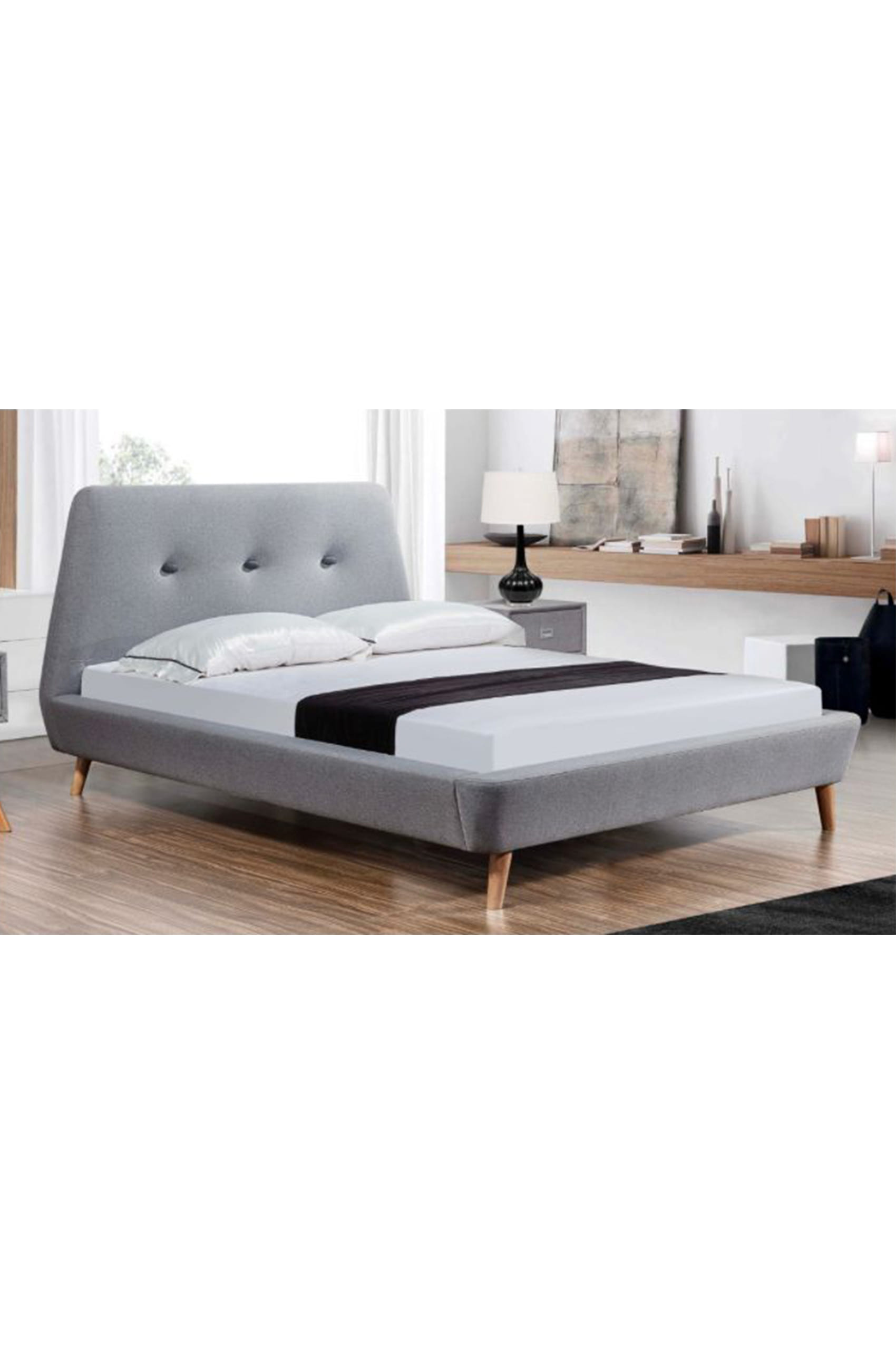 Lozzolo Queen Size Panel Bed Frame