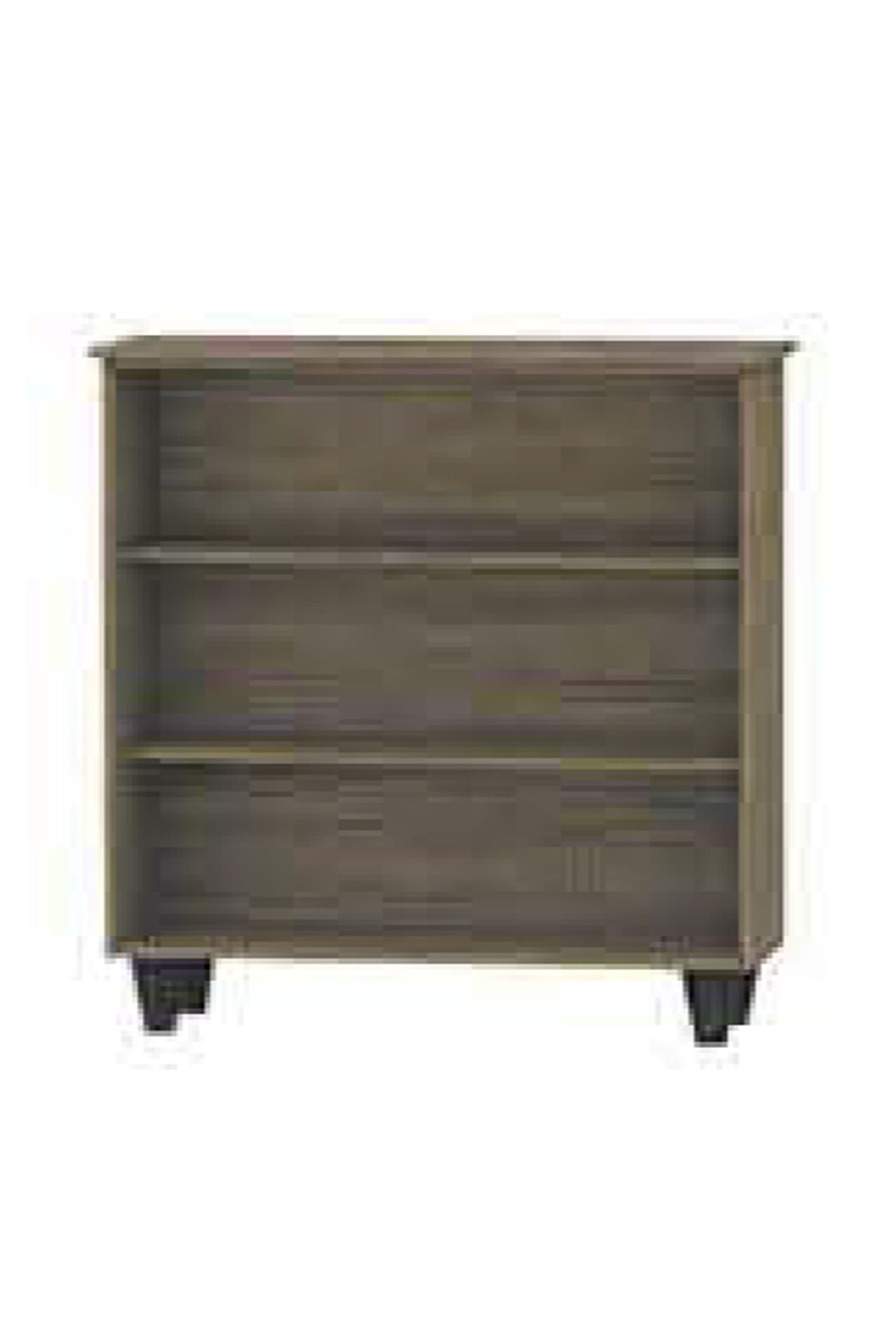 2 Slatted Door Shoe Cabinet
