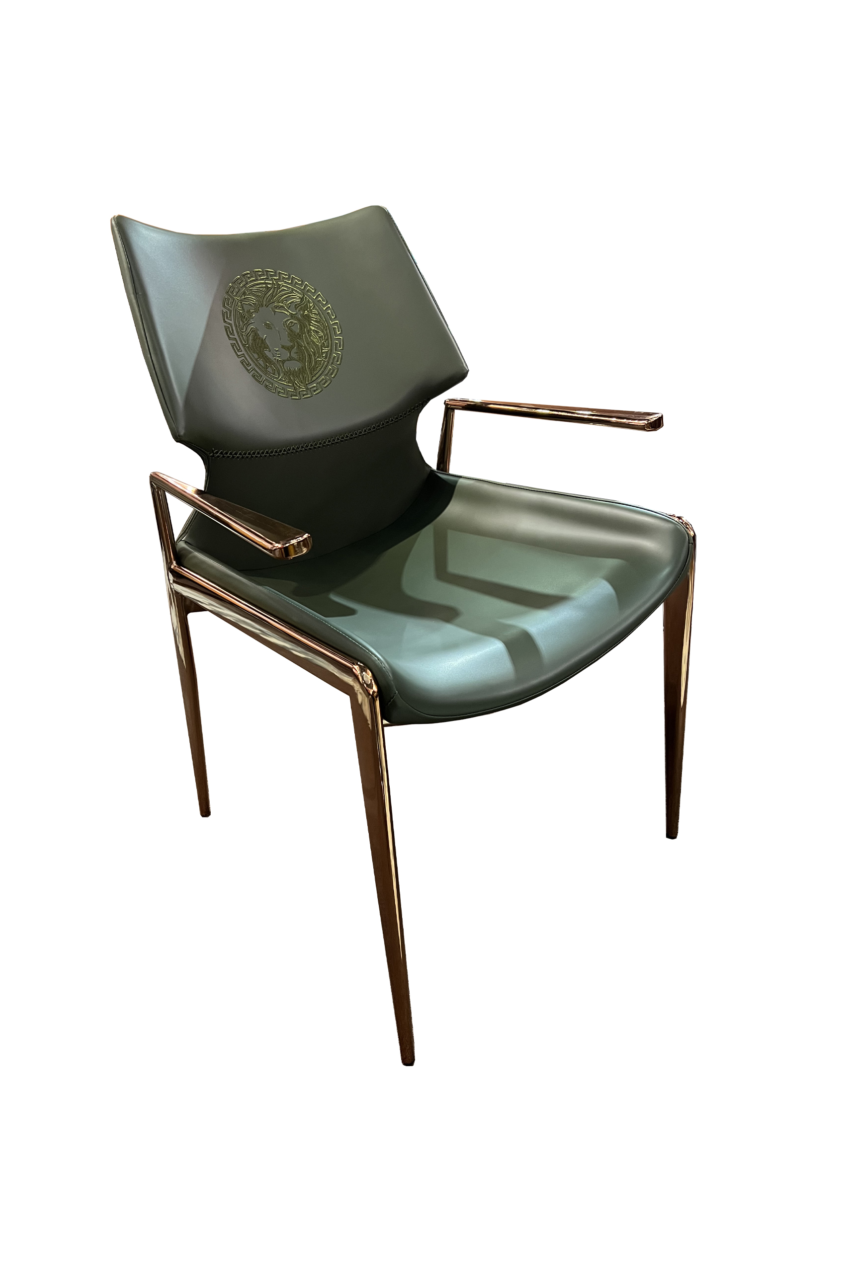 Alimena Gold Arm Dining Chair