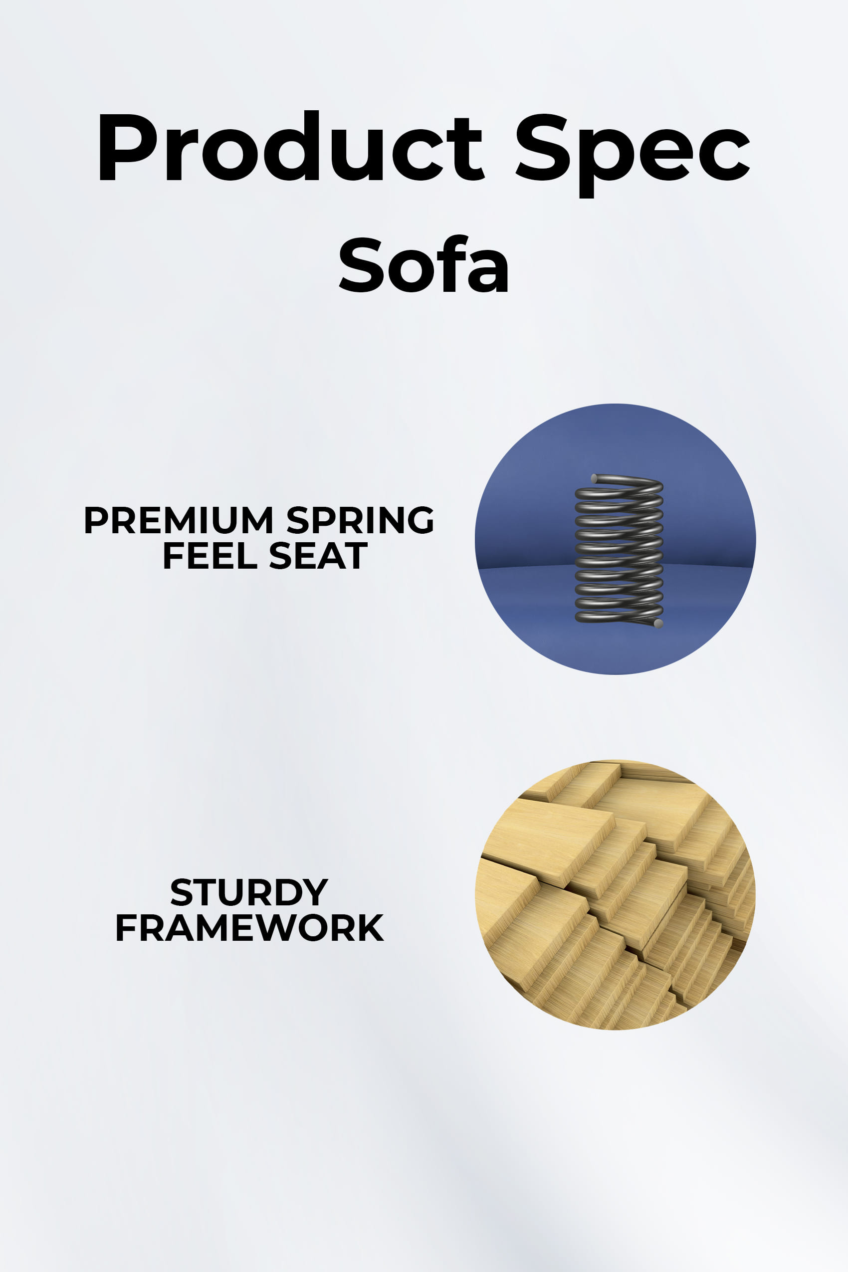 Orlando Leather Two Tone Sofa