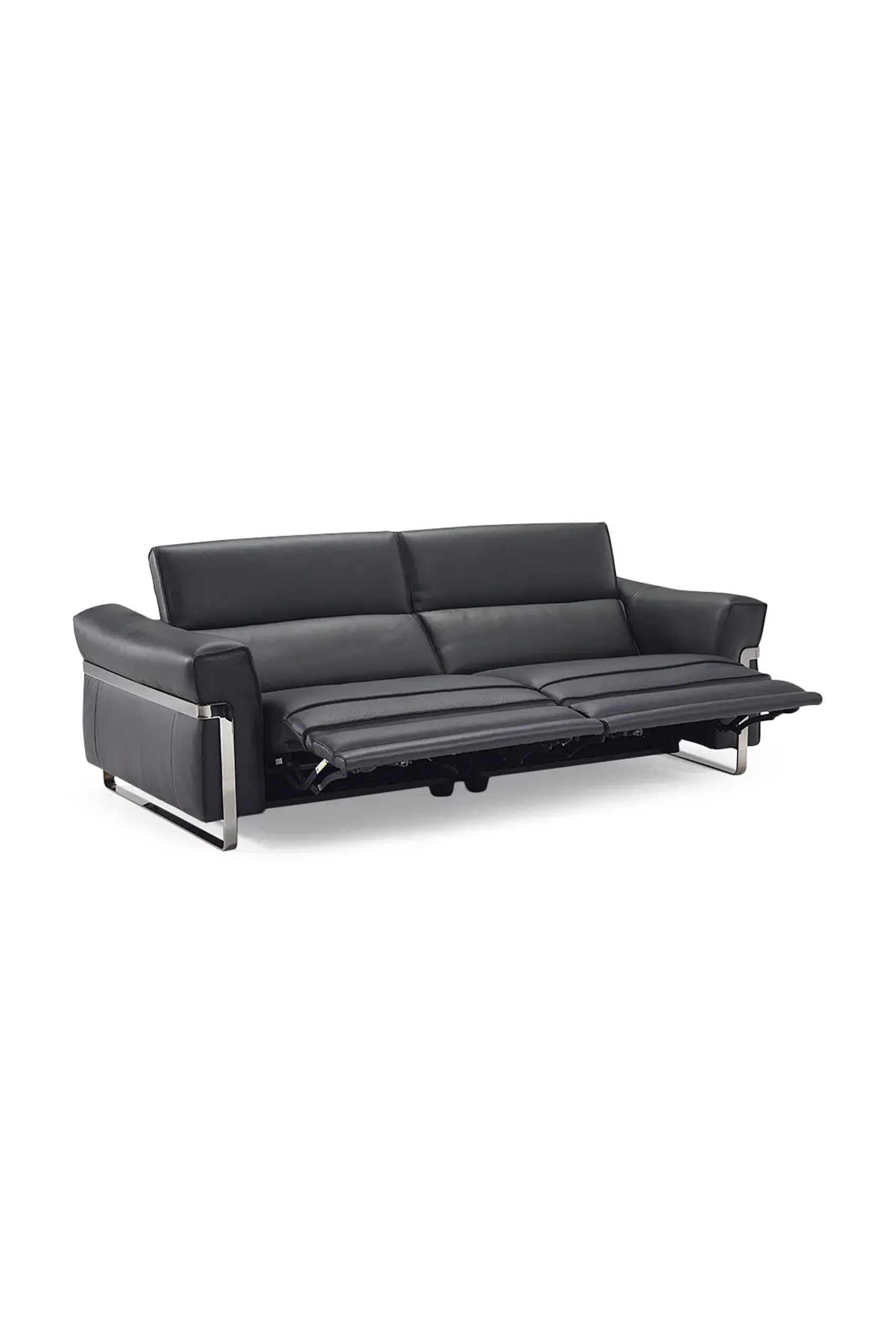 Cameri Leather Sofa with Dual Recliner