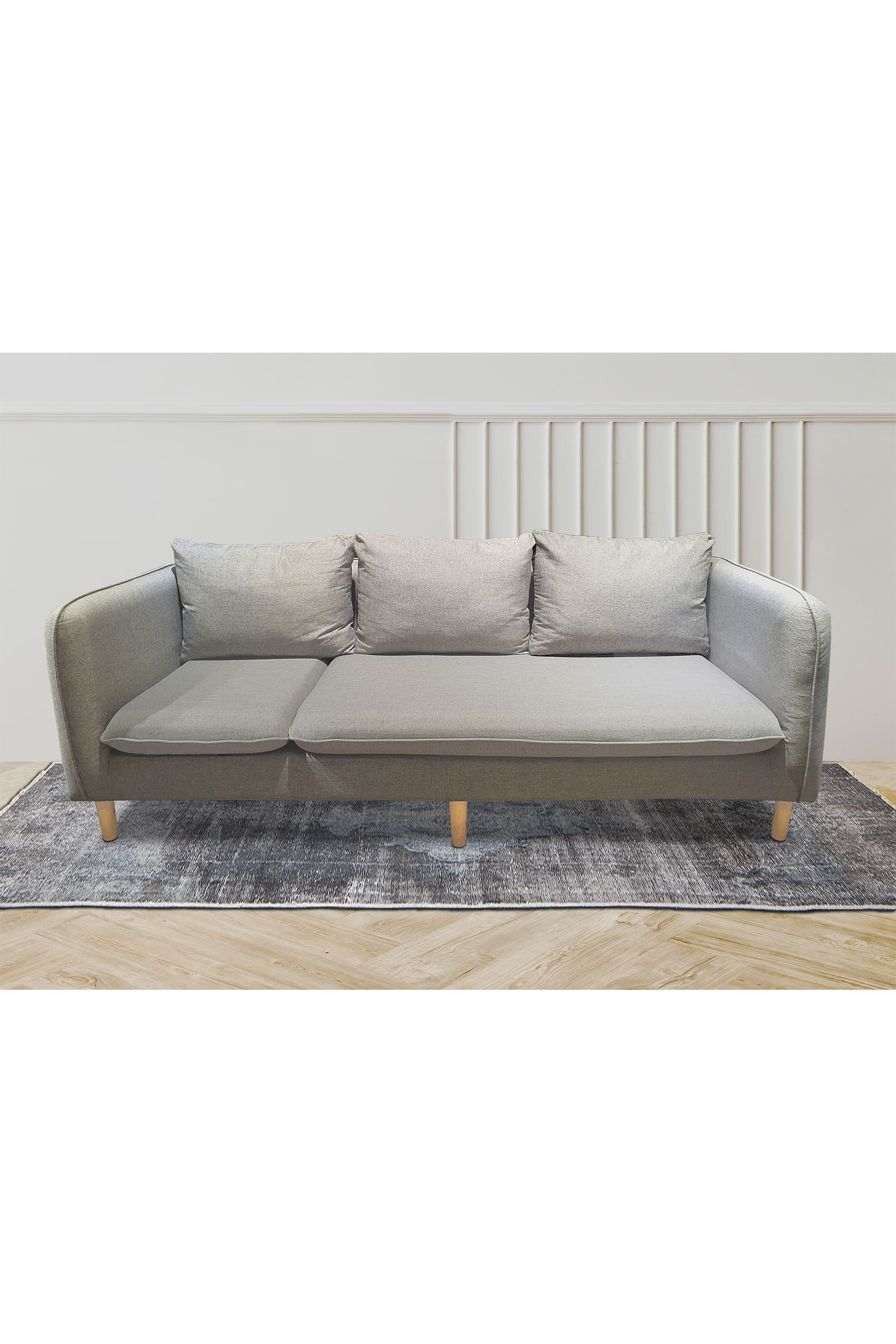 Capella Fabric 3 Seater Sofa With Ottoman