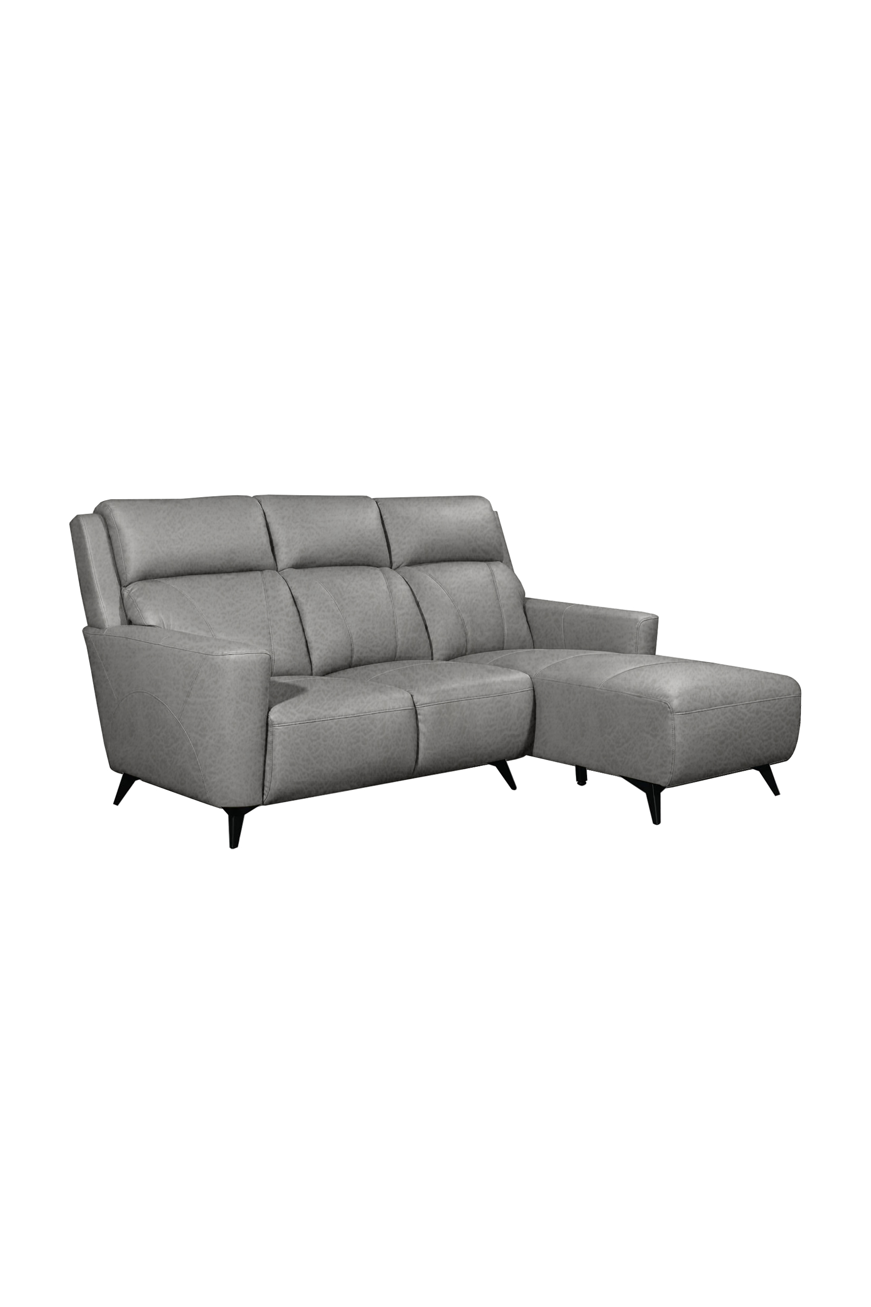 Feletto High Tech Fabric L-Shape Sofa with High Backrest