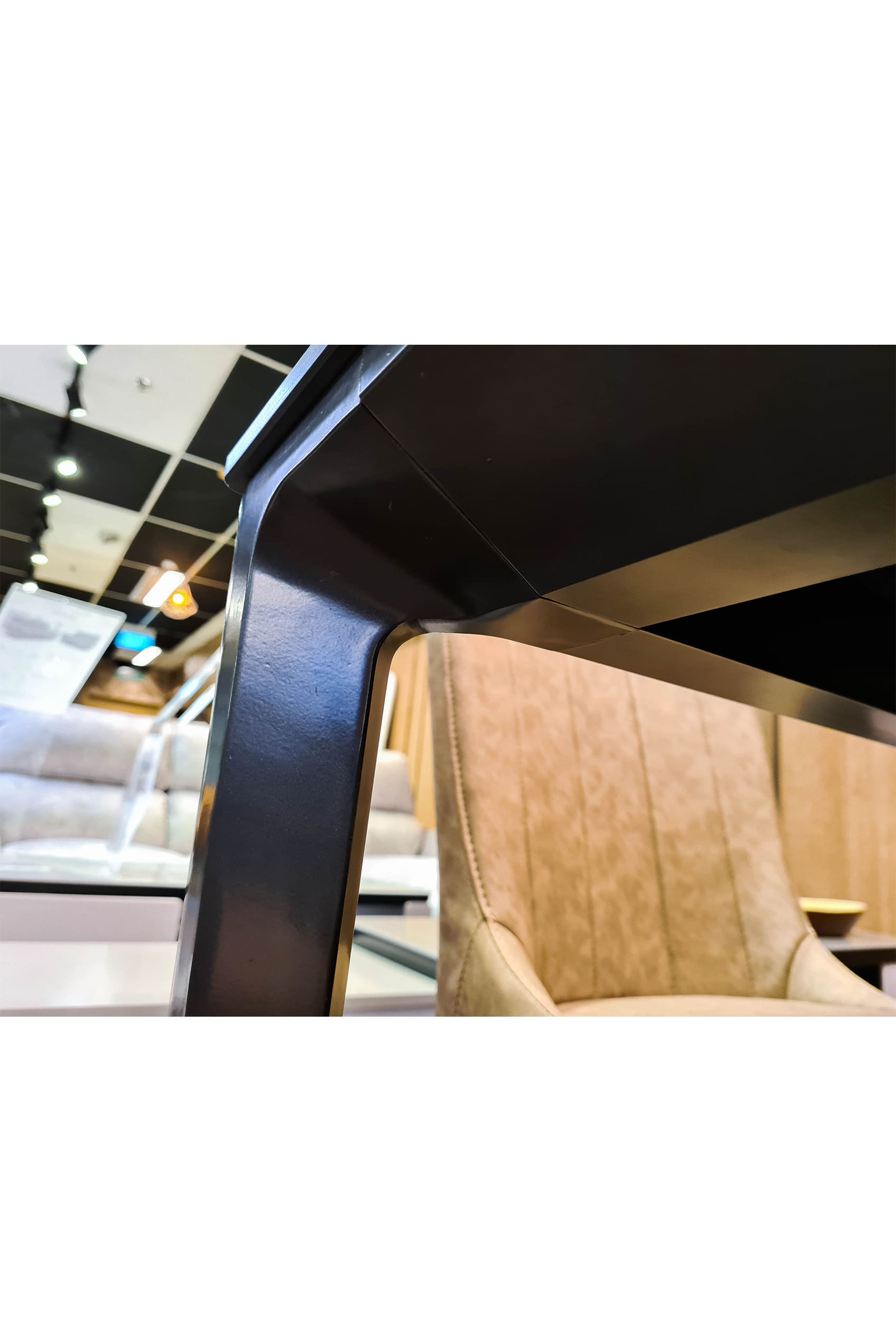 Gallotti Sintered Stone Matt Marquina Gold Dining Table