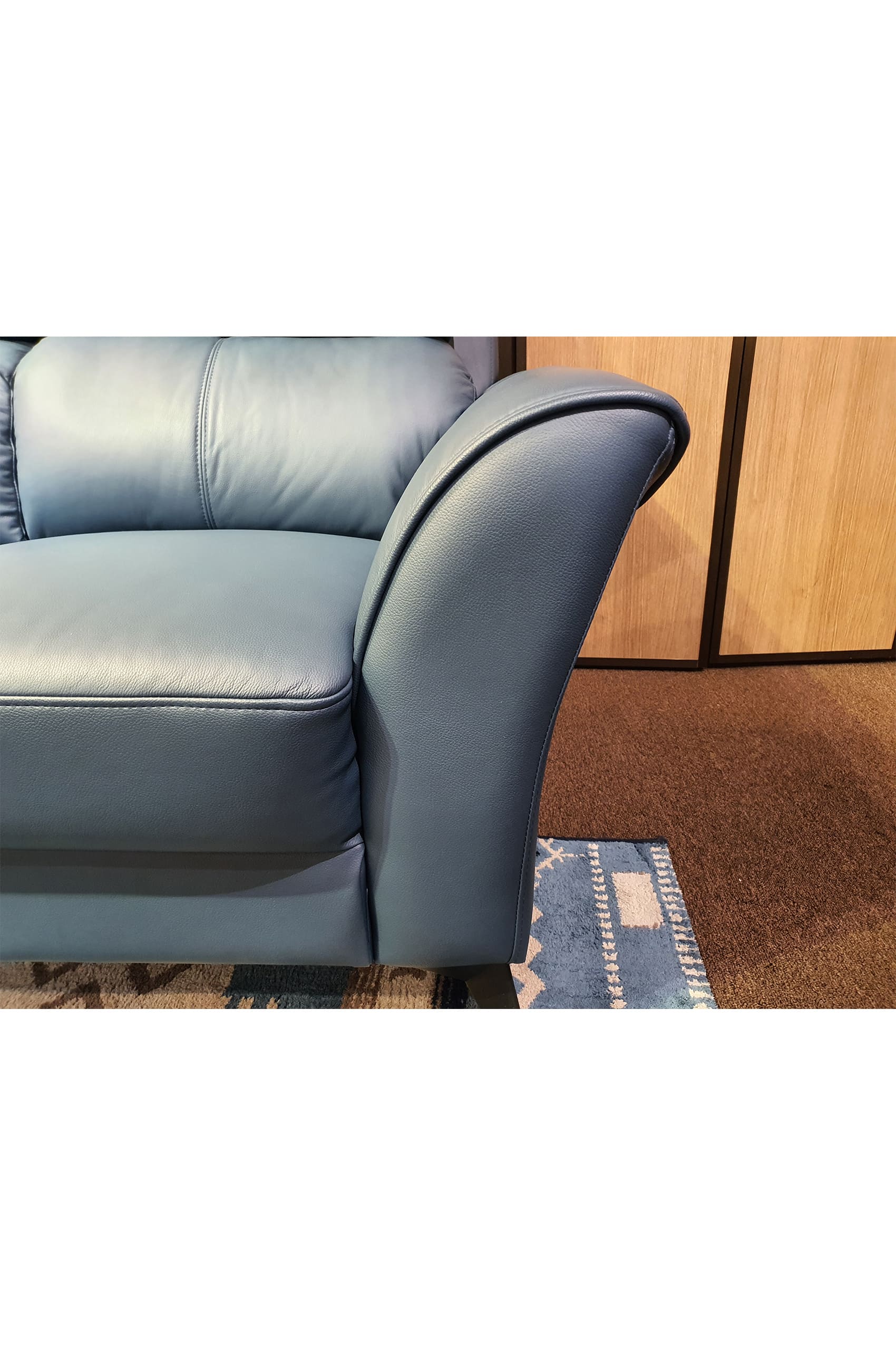 Gatto Leather Seater Sofa with High Backrest