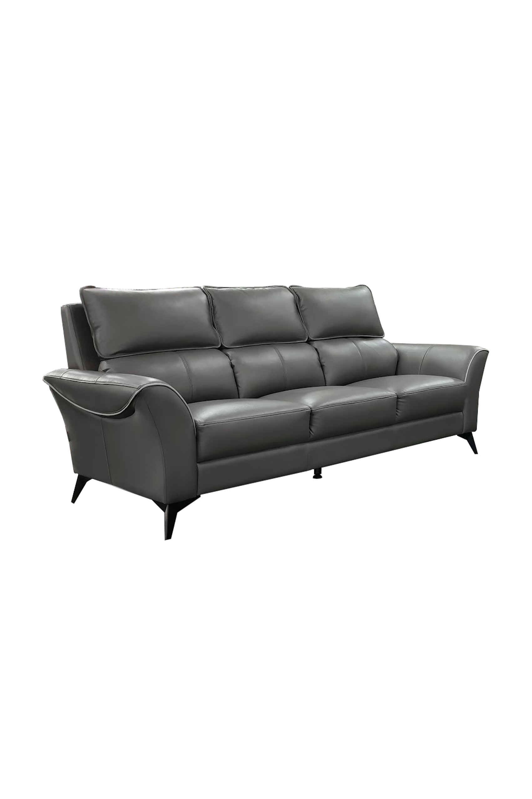 Gatto Leather Seater Sofa with High Backrest