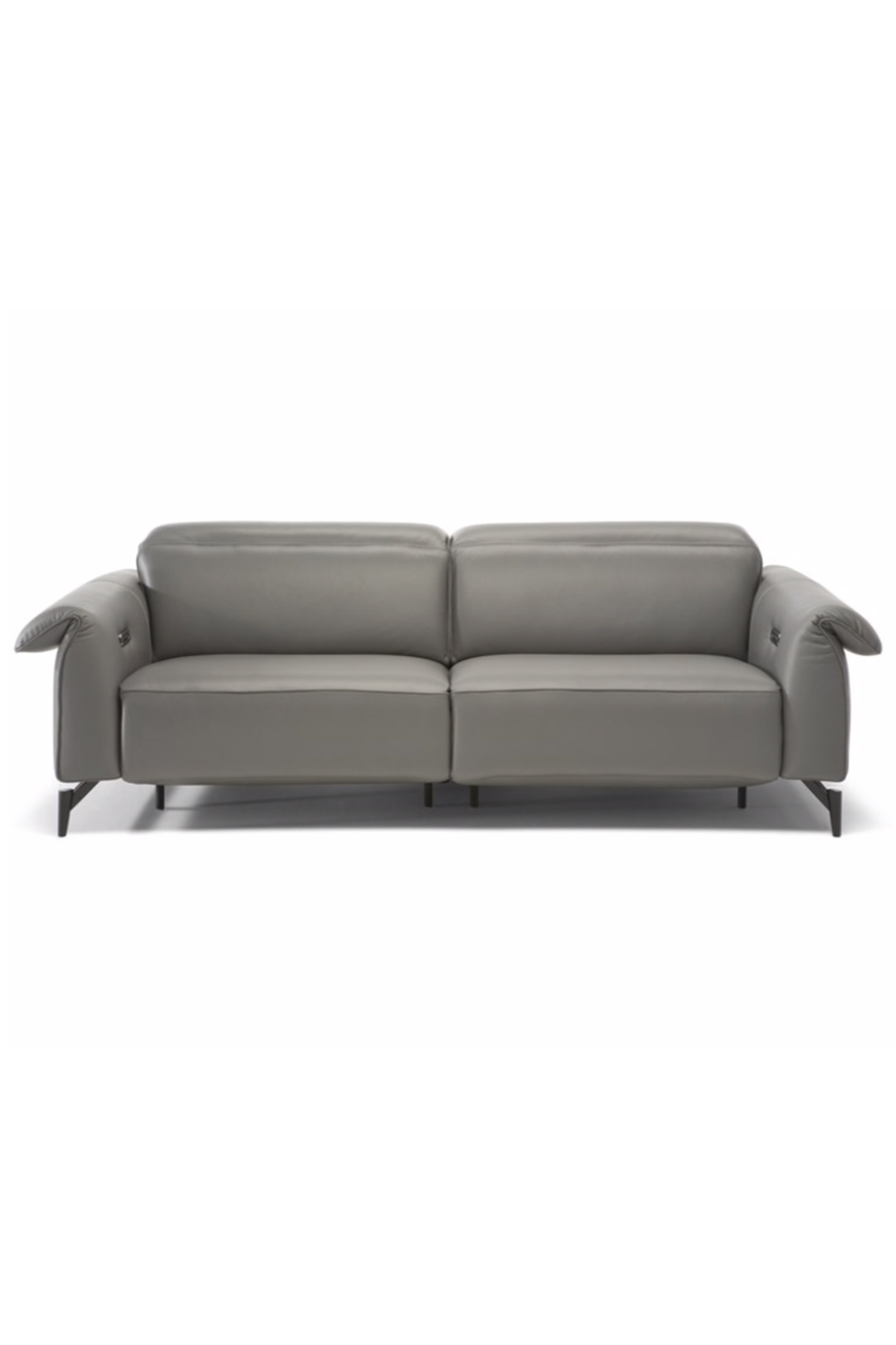 Loceri Leather Sofa with Dual Recliner