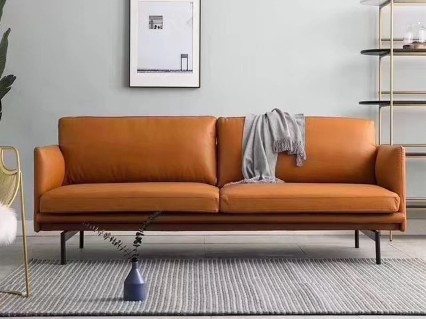Nella Leather Sofa