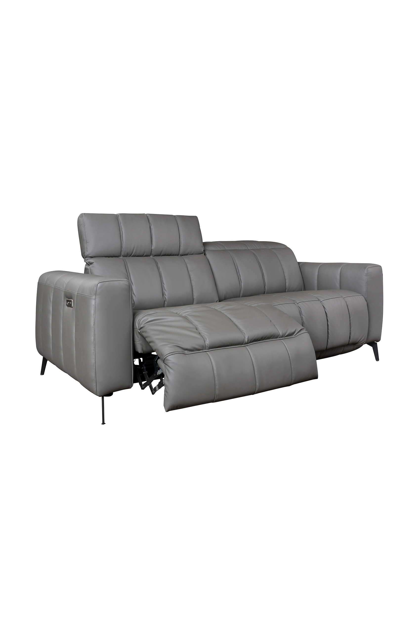Pesaro Leather Sofa With Dual Recliner