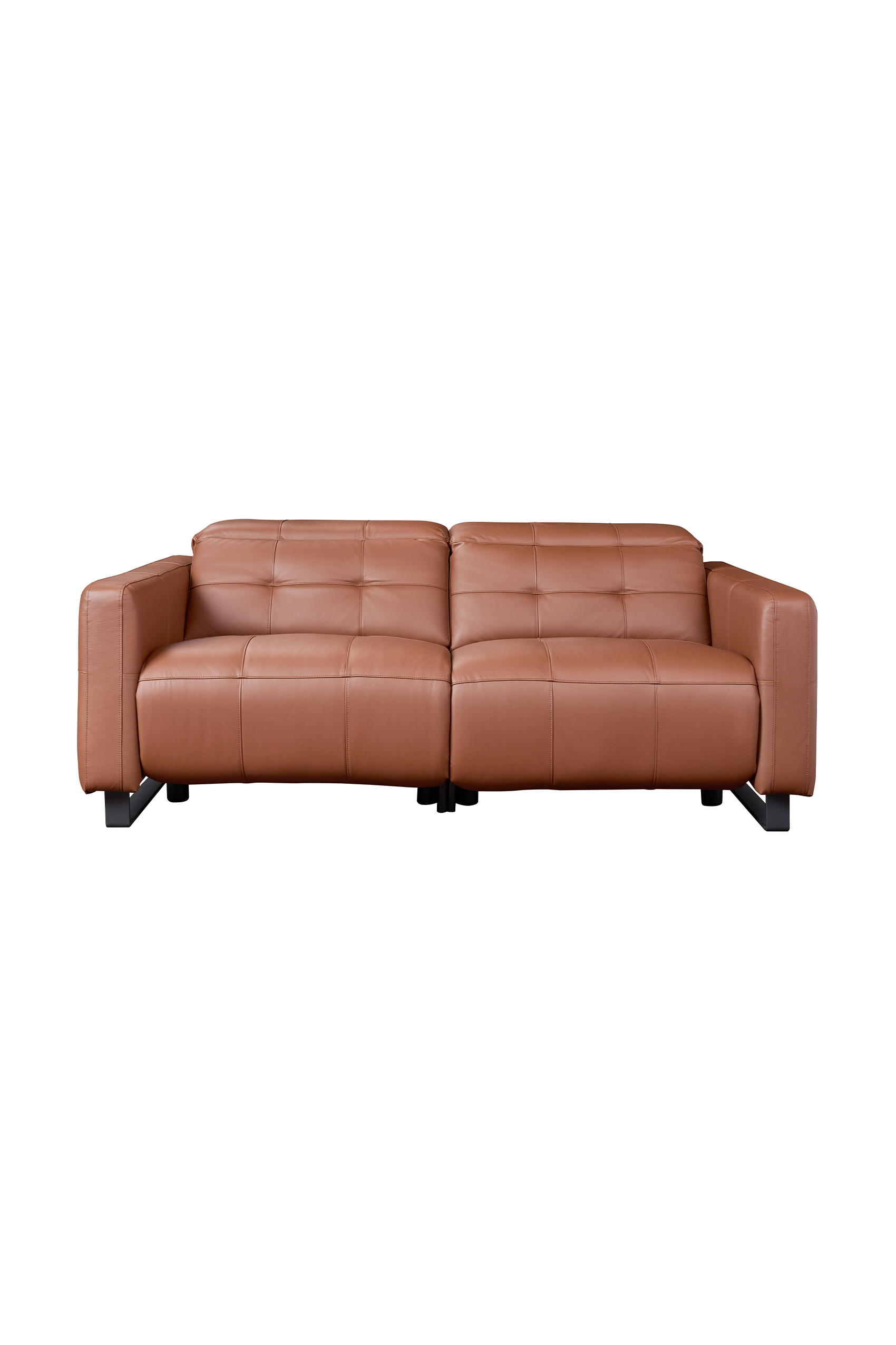 Resia Leather Sofa with Dual Recliner