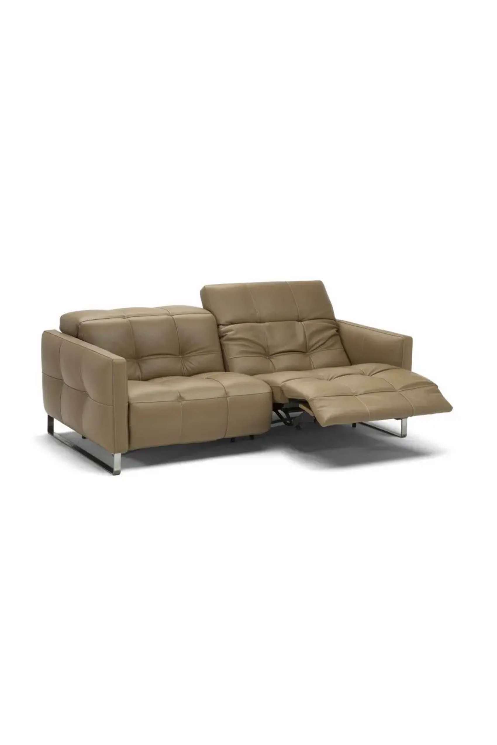 Resia Leather Sofa with Dual Recliner