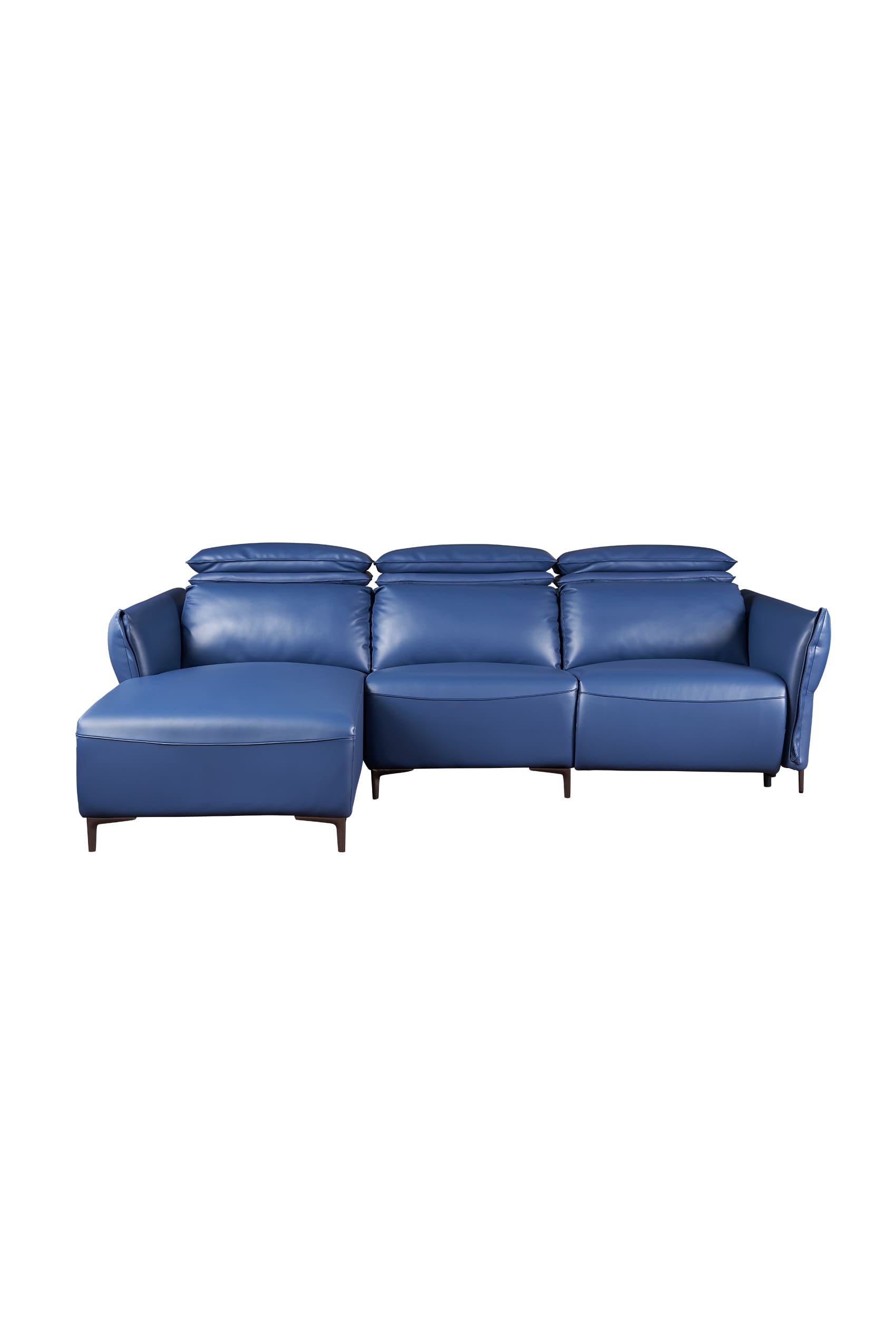 Sarnano L-Shape Leather Sofa with Recliner