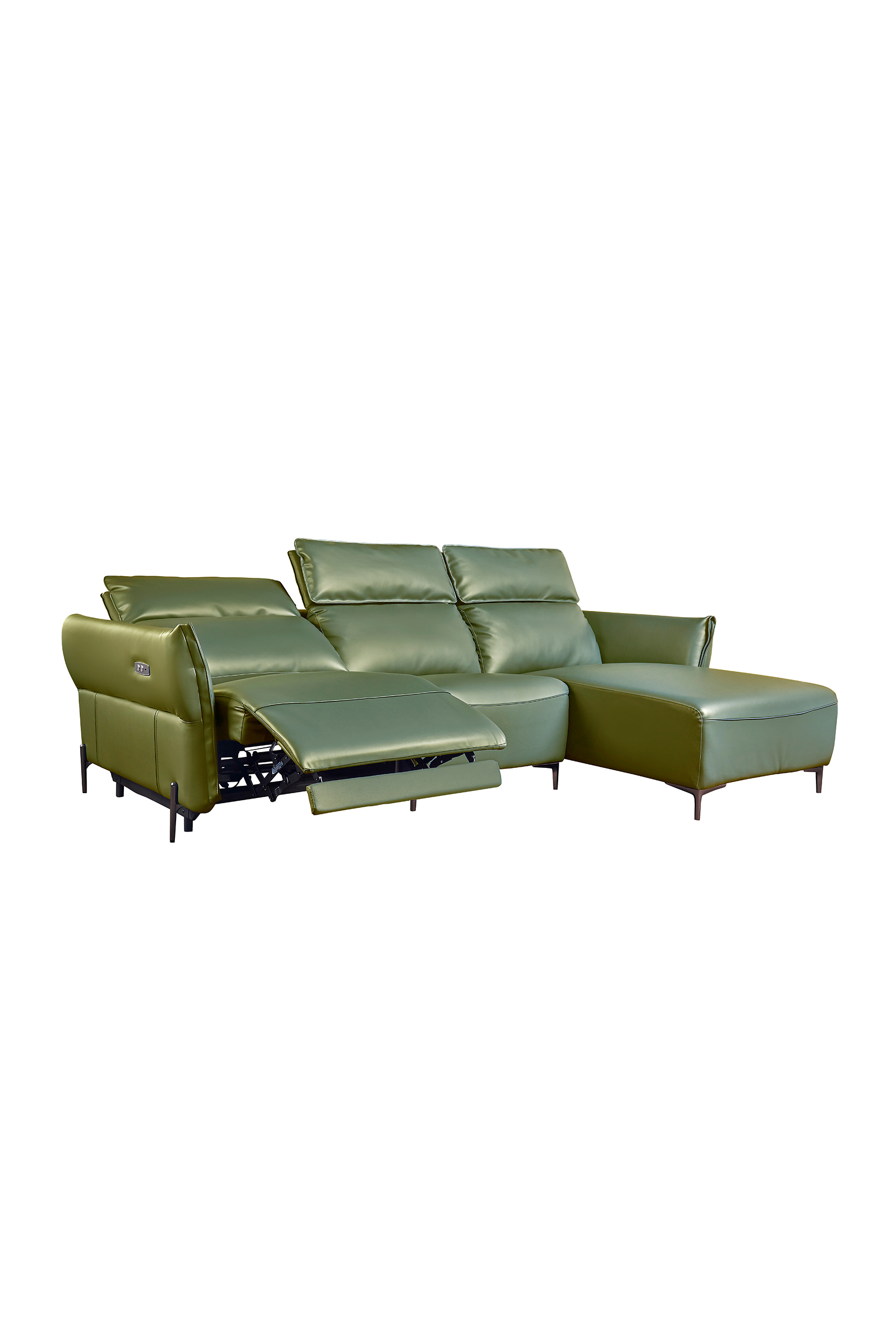 Sarnano Leather Sofa with Recliner