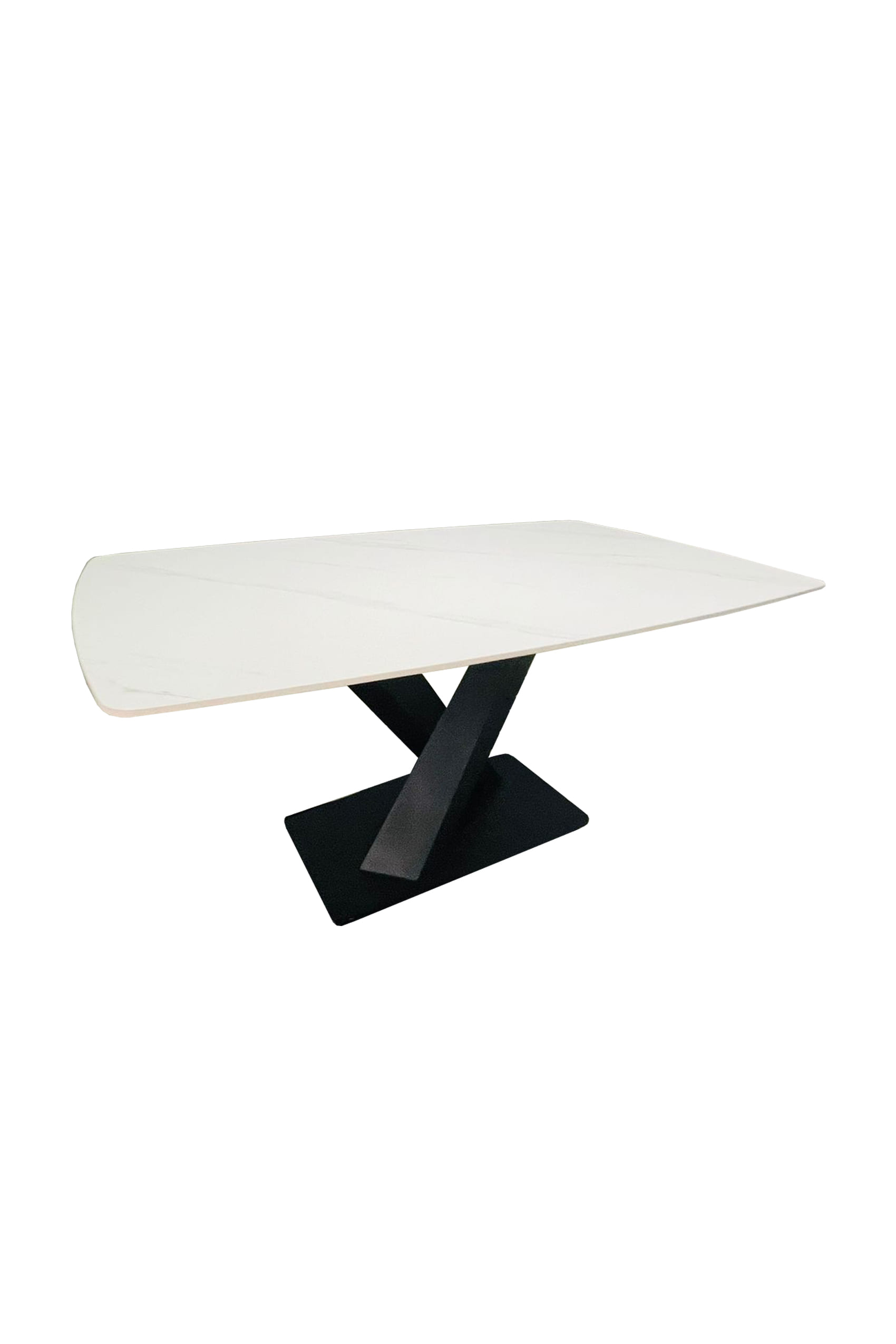 Vitoria Sintered Stone Matte Alvar White Dining Table