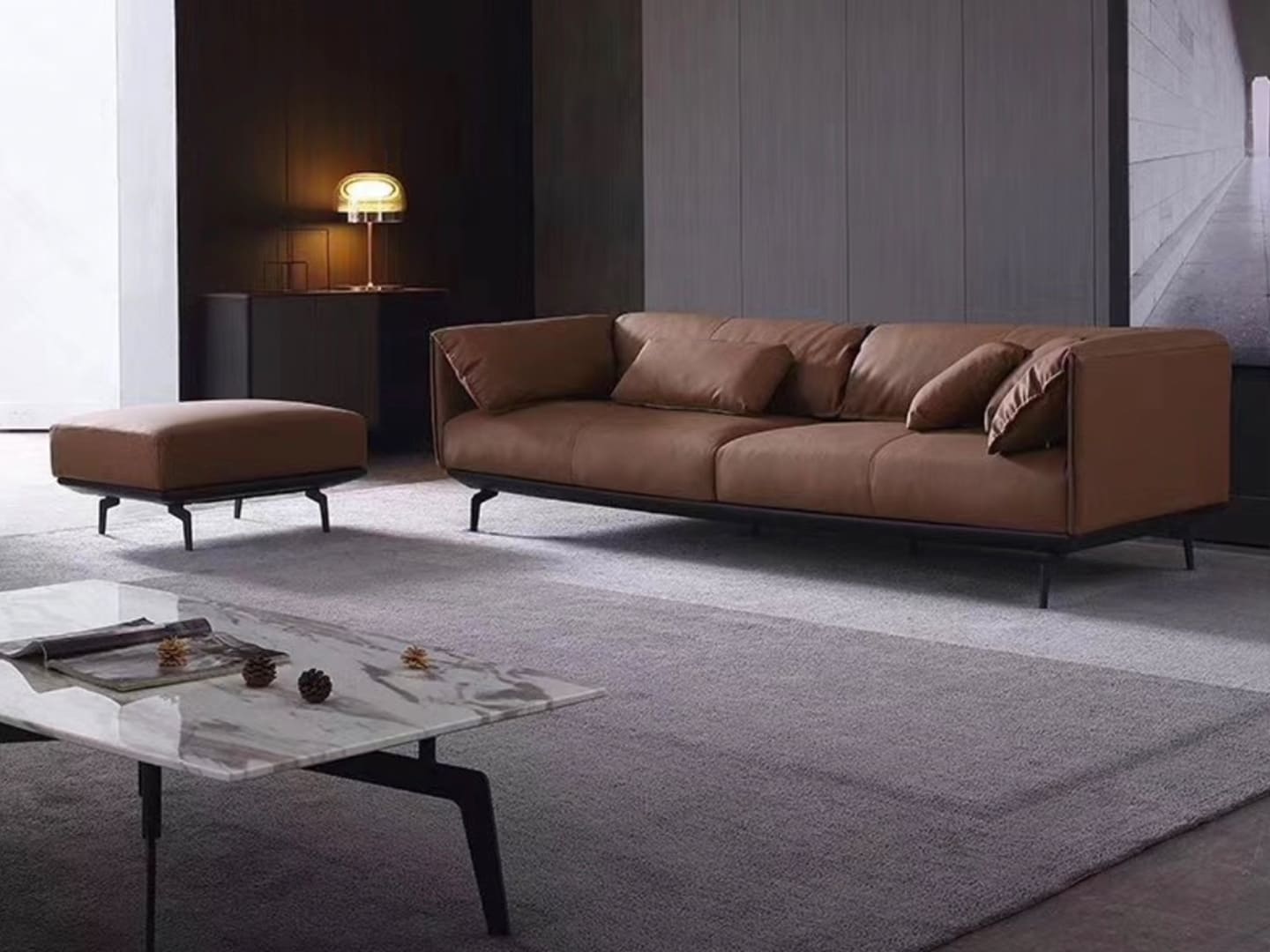 Zorah Leather Sofa