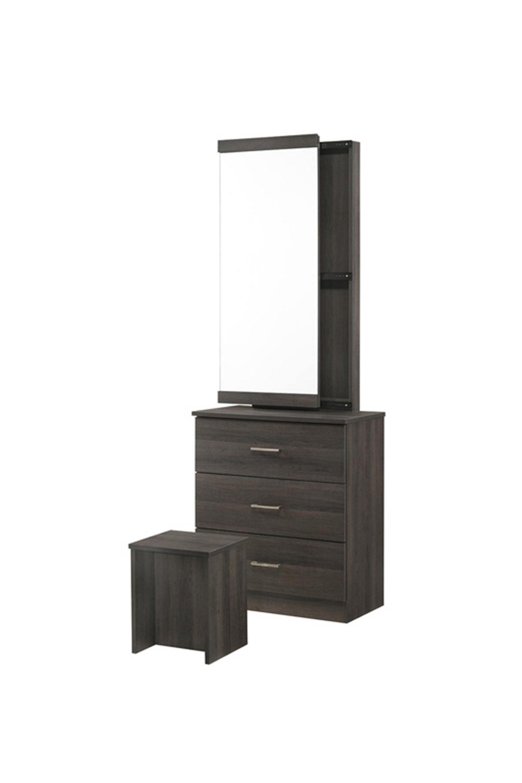 Jacob Walnut 3 Drawer Dressing Table