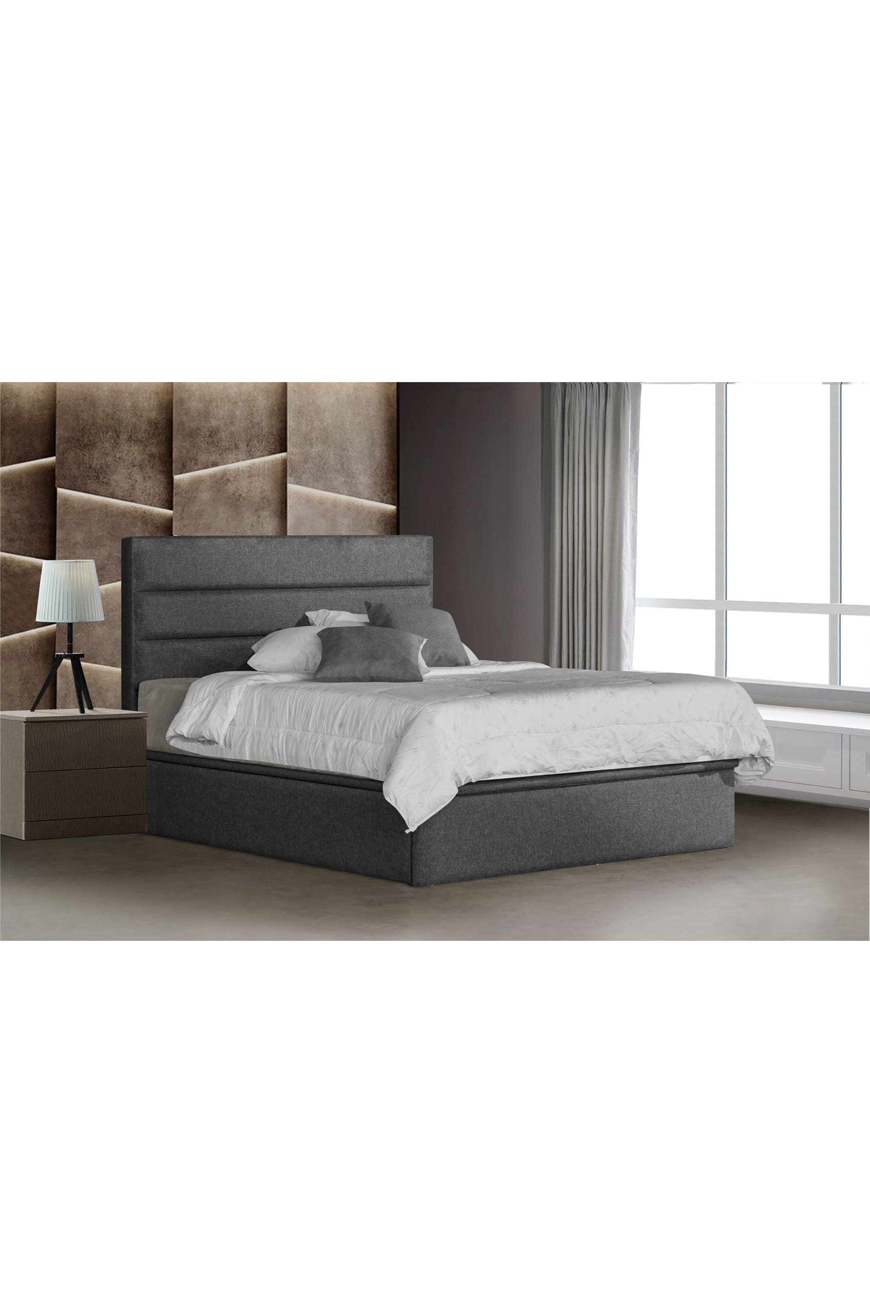 Hugo King Storage Bed Frame + Syphonis Mattress TheFurniture.com.sg
