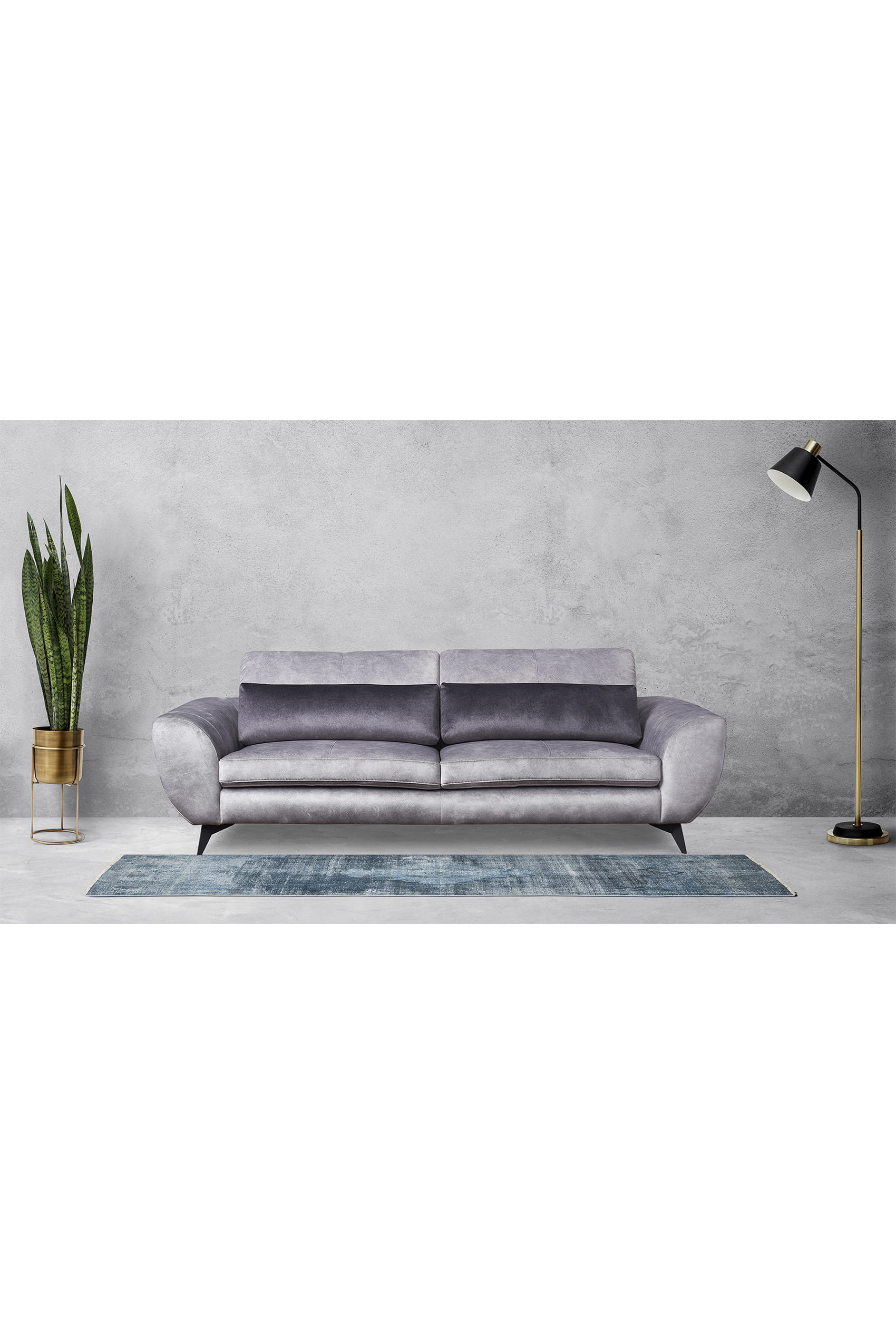 Tomassini High Tech Fabric Sofa with Adjustable Backrest - TheFurniture.com.sg