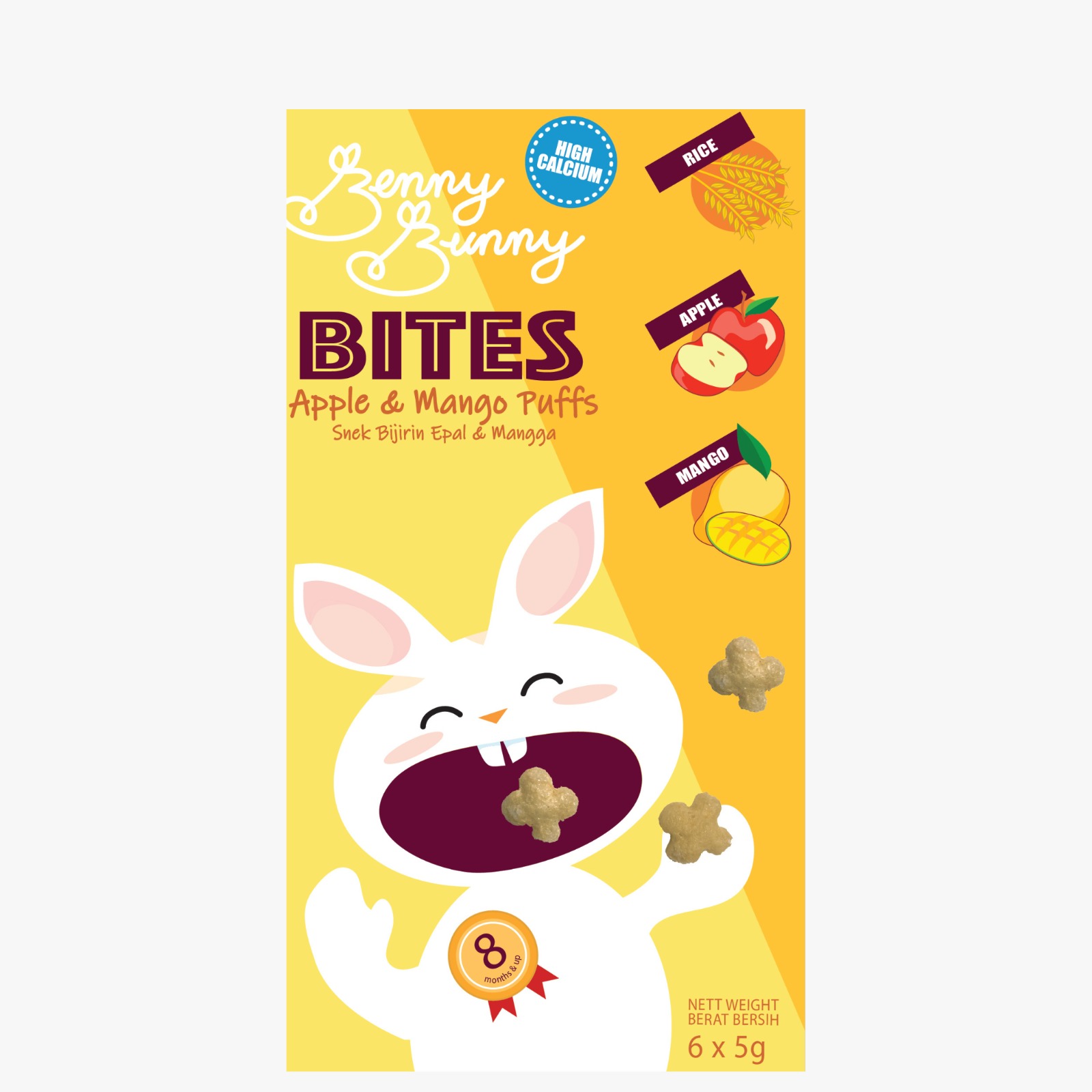 Benny Bunny Apple & Mango Puffs