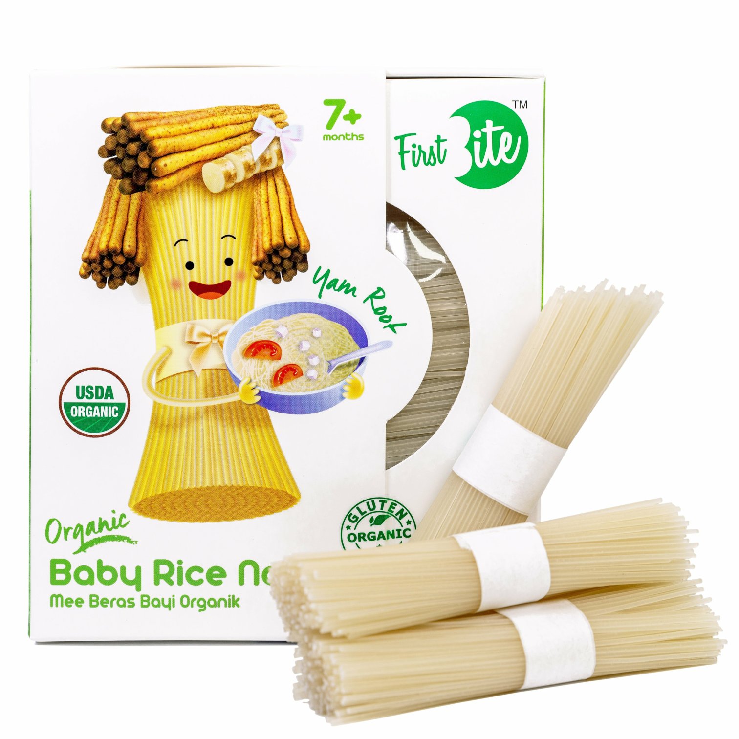 First Bite Organic Baby Rice Noodle (Gluten Free) Yam Root