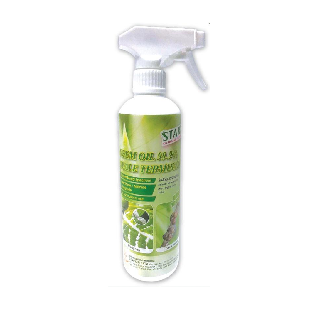 Neem Oil 99.9% Garden Insecticide, Fungicide & Miticide Spray (500ml / 1L)