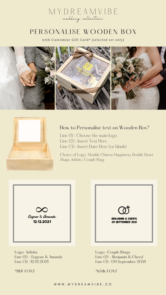 Singapore Personalised Wedding Gift - MyDreamVibe –