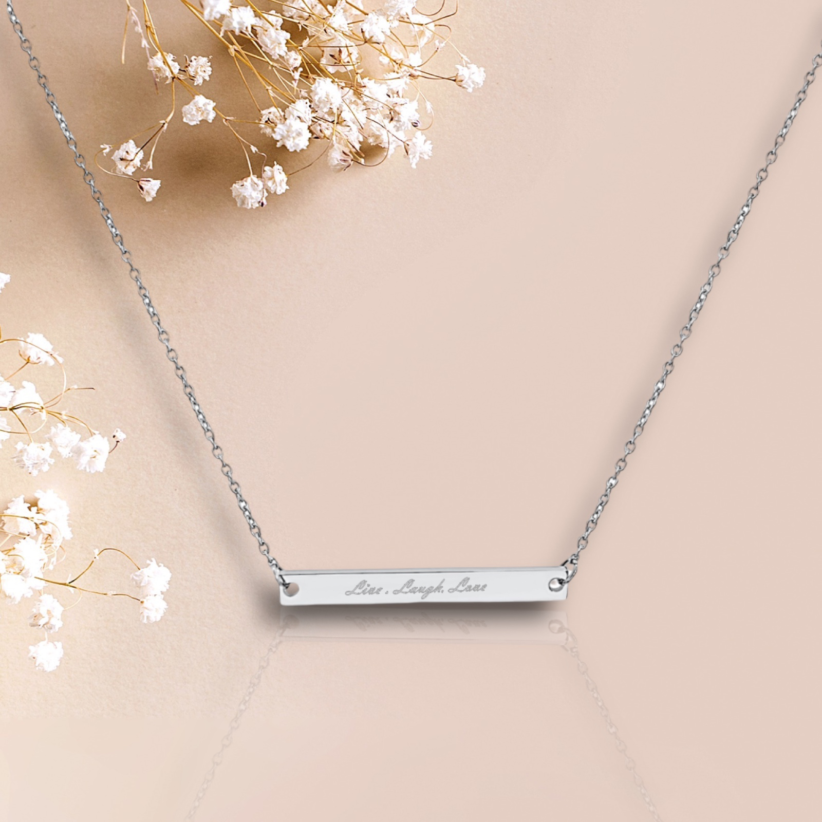 Horizontal Necklace - Silver