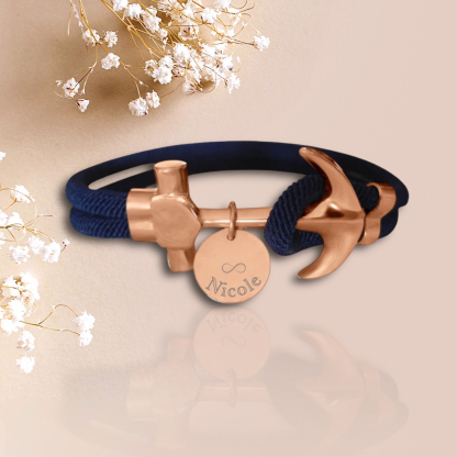 Anchor Bracelet - Rose Gold