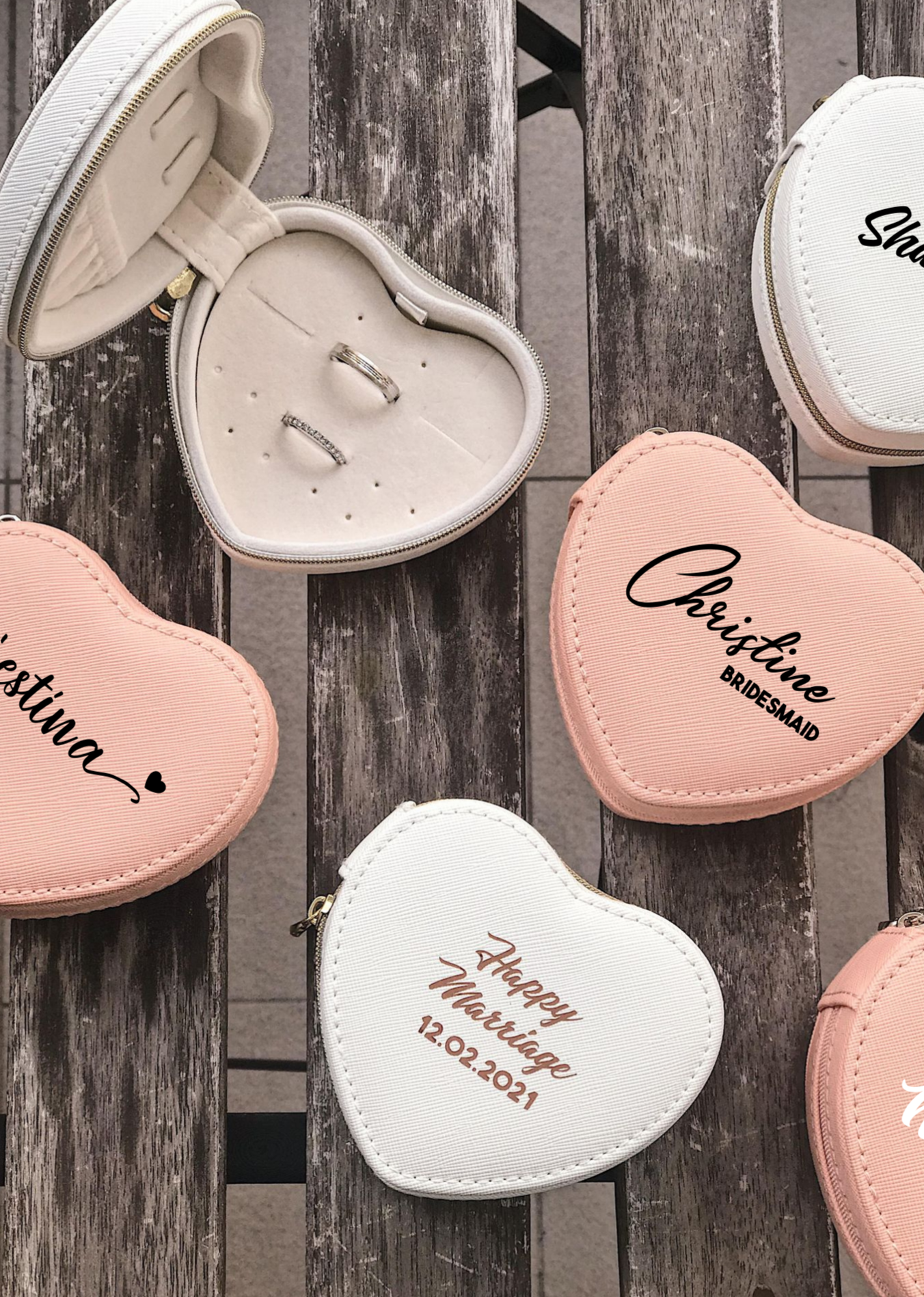 PU Leather Heart Jewelry Box-MyDreamVibe.Co