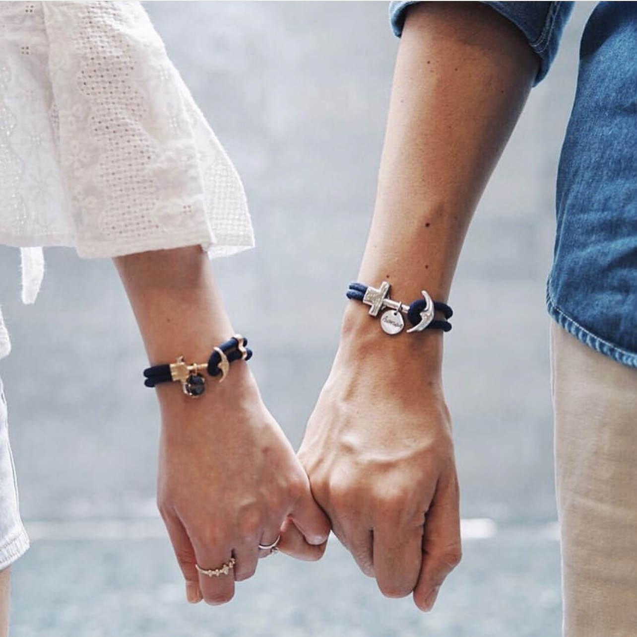 Anchor Bracelet - Couple Set